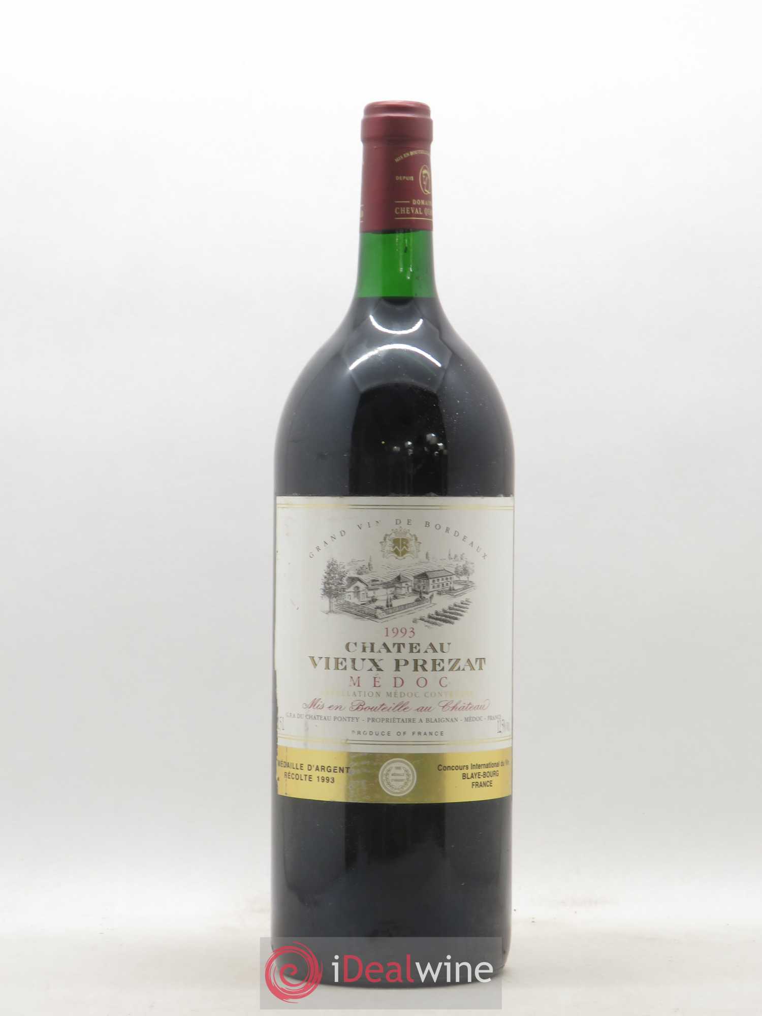 Médoc Château Vieux Prezat 1993 - Posten von 1 Magnum - 0
