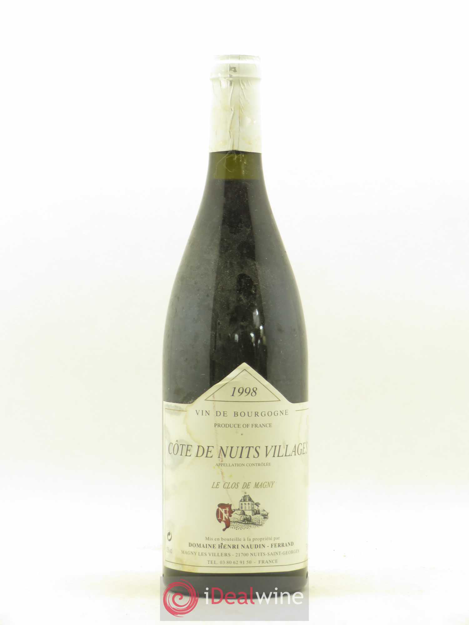 Côte de Nuits-Villages Le Clos Magny Domaine Naudin Ferrand 1998 - Posten von 1 Flasche - 0