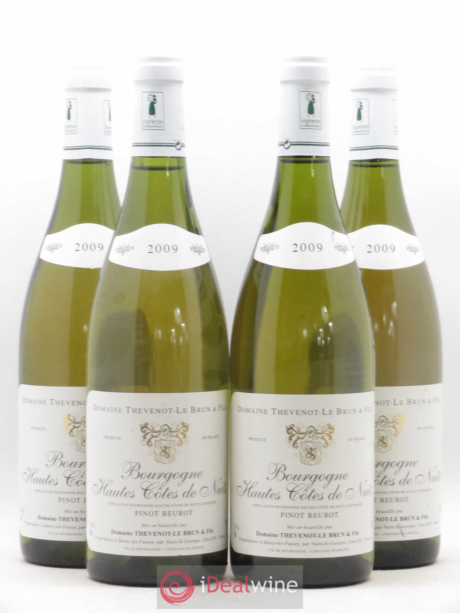 Hautes-Côtes de Nuits Pinot Beurot Domaine Thevenot Lebrun 2009 - Posten von 4 Flaschen - 0