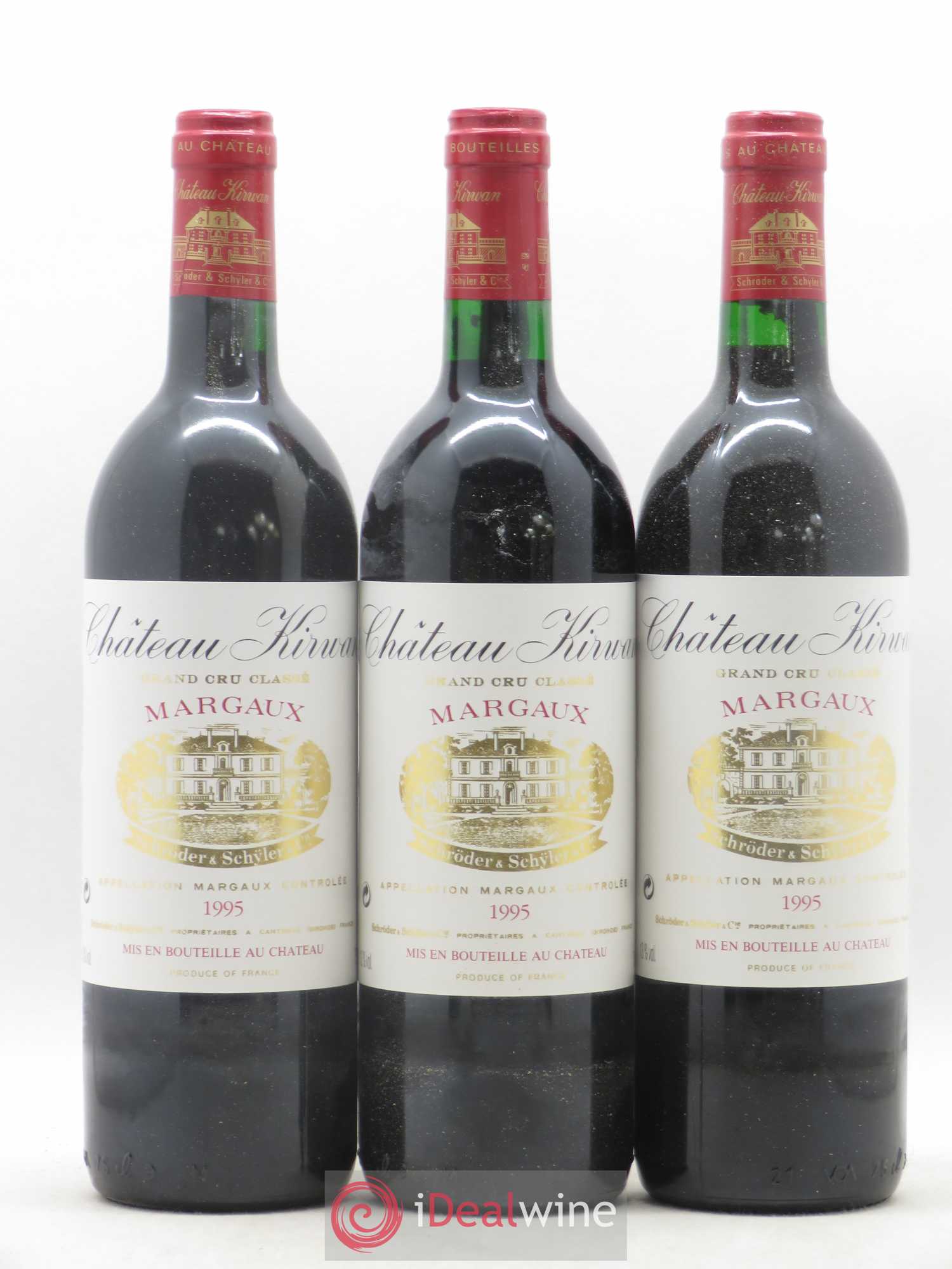 Château Kirwan 3ème Grand Cru Classé 1995 - Lot de 6 bouteilles - 1