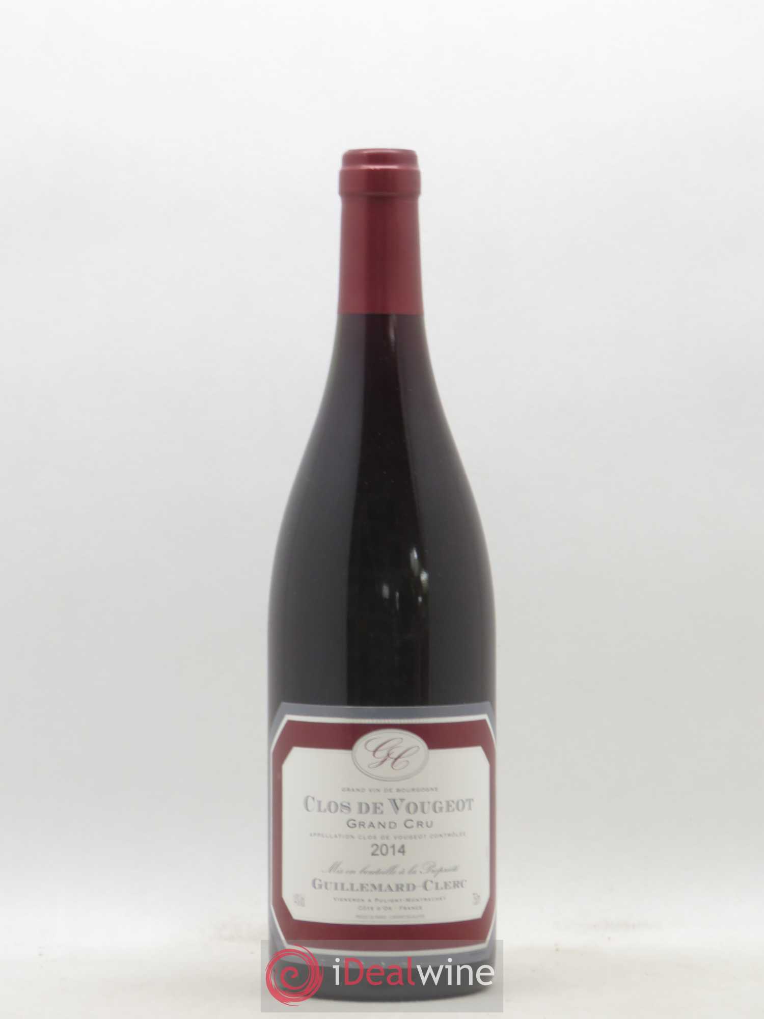 Clos de Vougeot Grand Cru Guillemard Clerc 2014 - Lot de 1 bouteille - 0