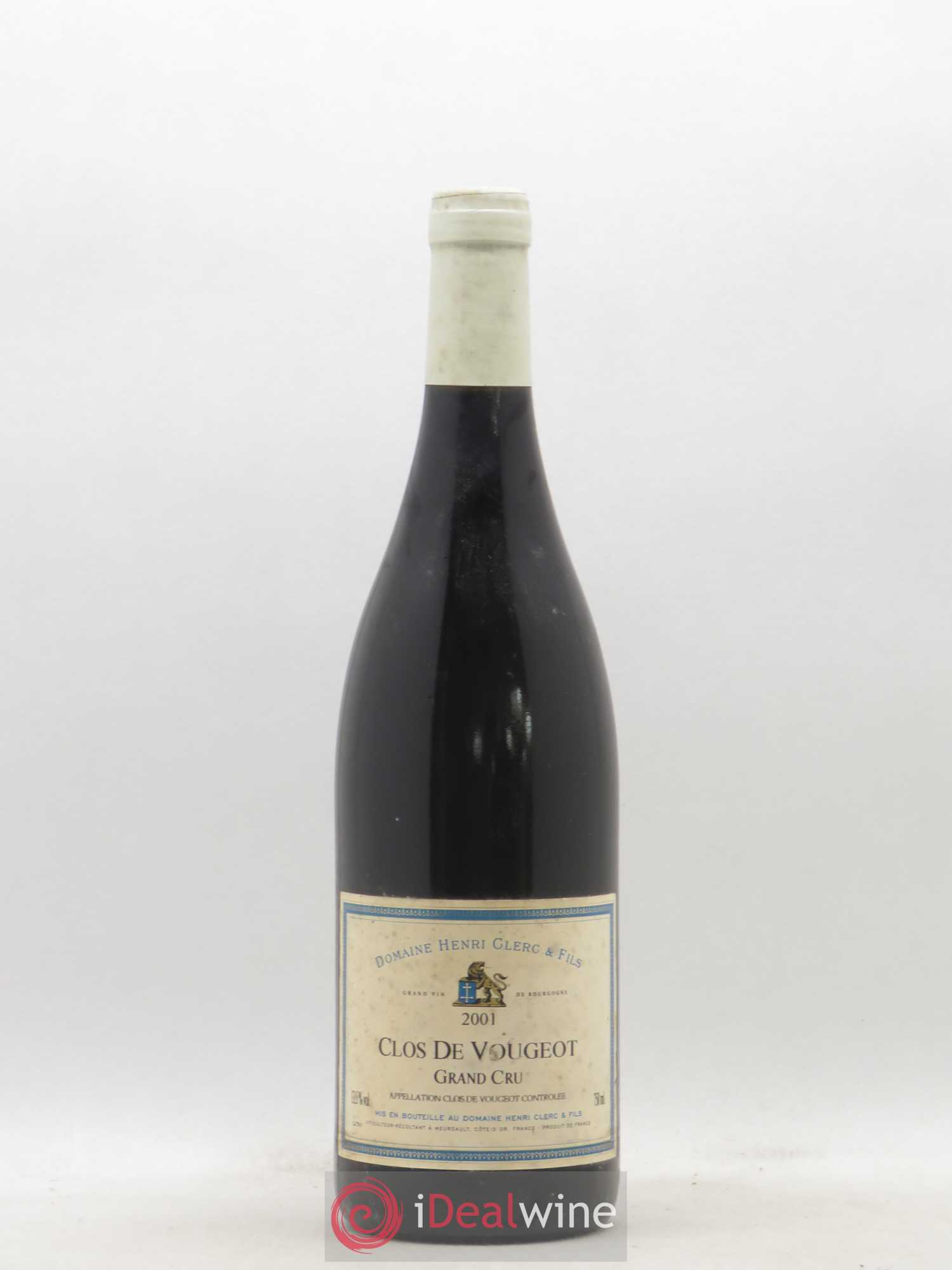 Clos de Vougeot Grand Cru Henri Clerc 2001 - Lot de 1 bouteille - 0