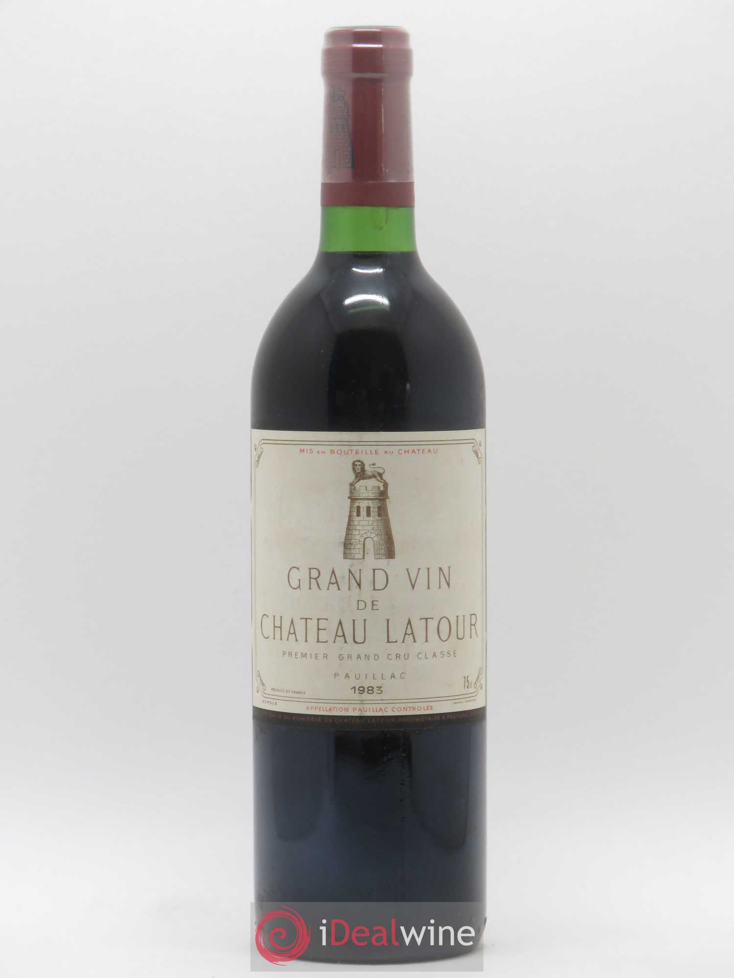Château Latour 1er Grand Cru Classé 1983 - Lot de 1 bouteille - 0