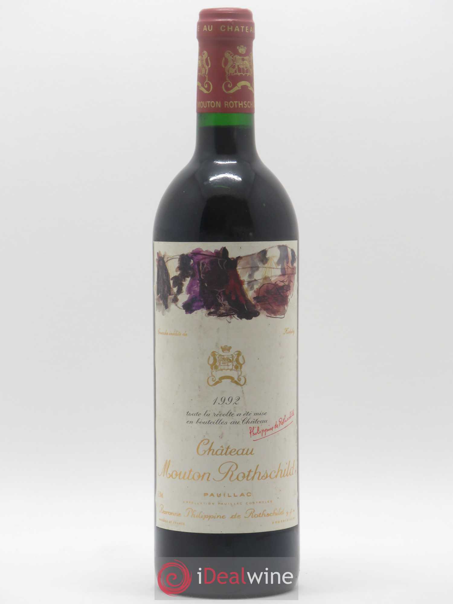 Château Mouton Rothschild 1er Grand Cru Classé 1992 - Lot de 1 bouteille - 0