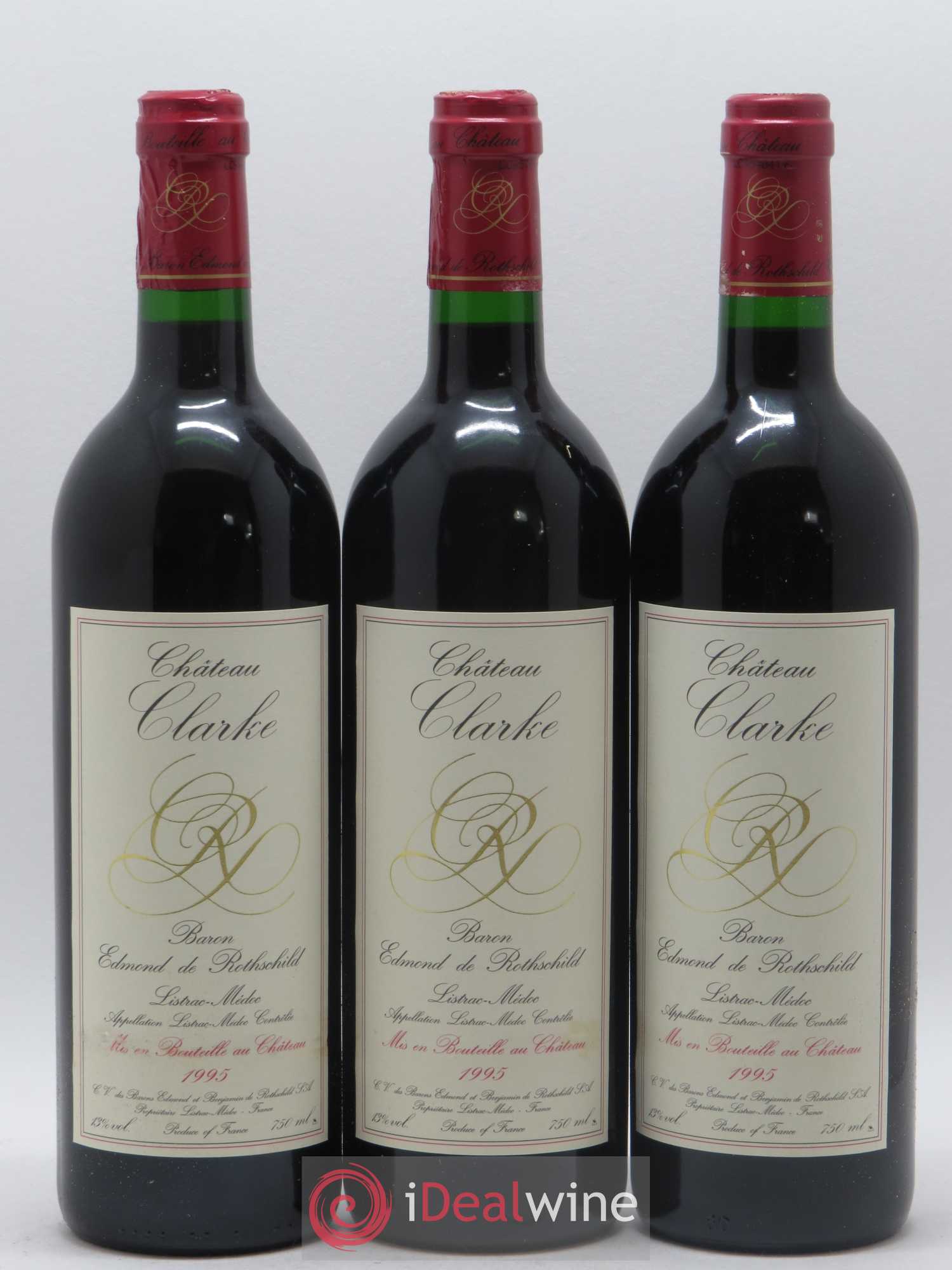 Château Clarke 1995 - Lot de 12 bouteilles - 1