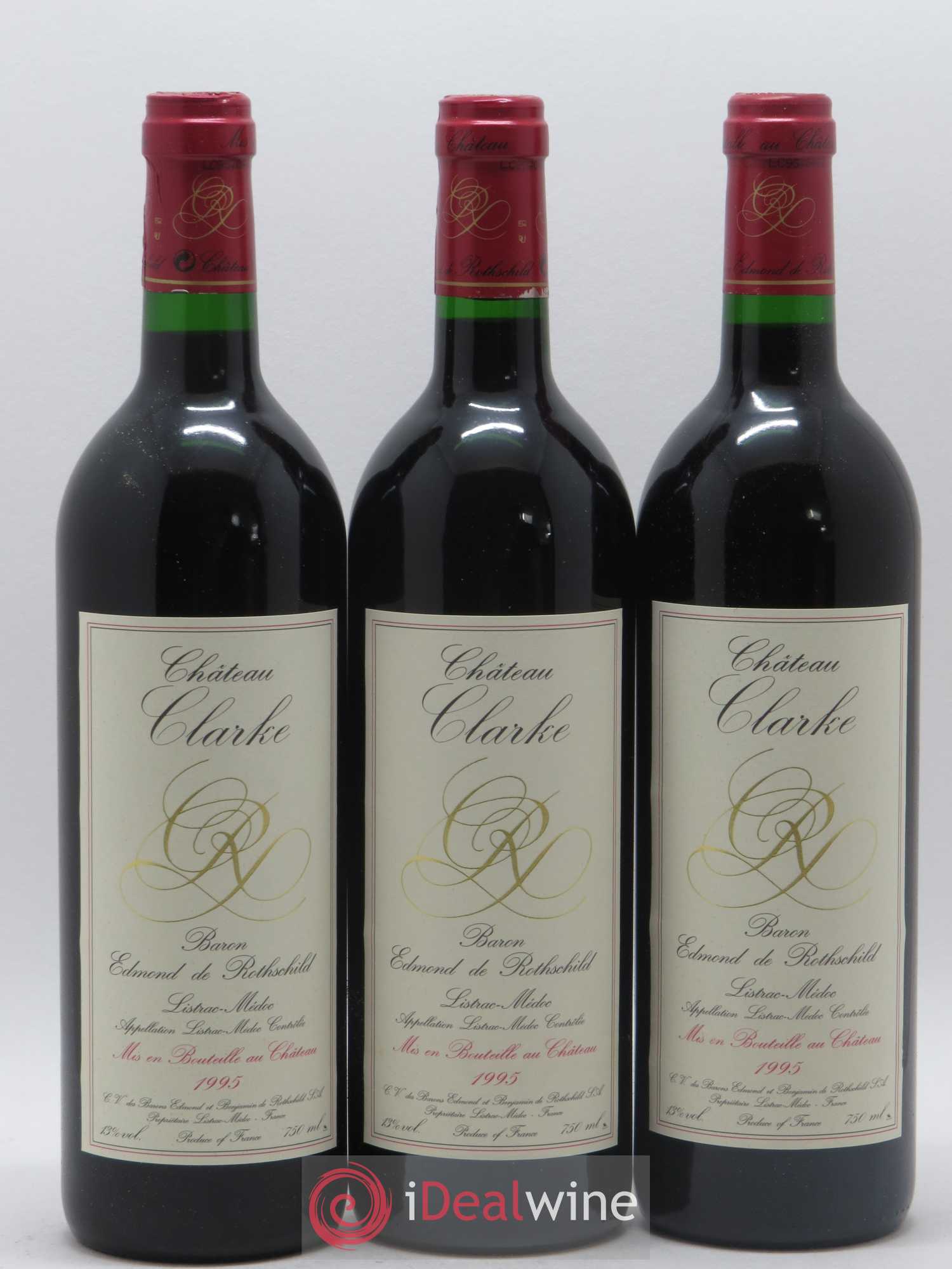 Château Clarke 1995 - Lot de 12 bouteilles - 4