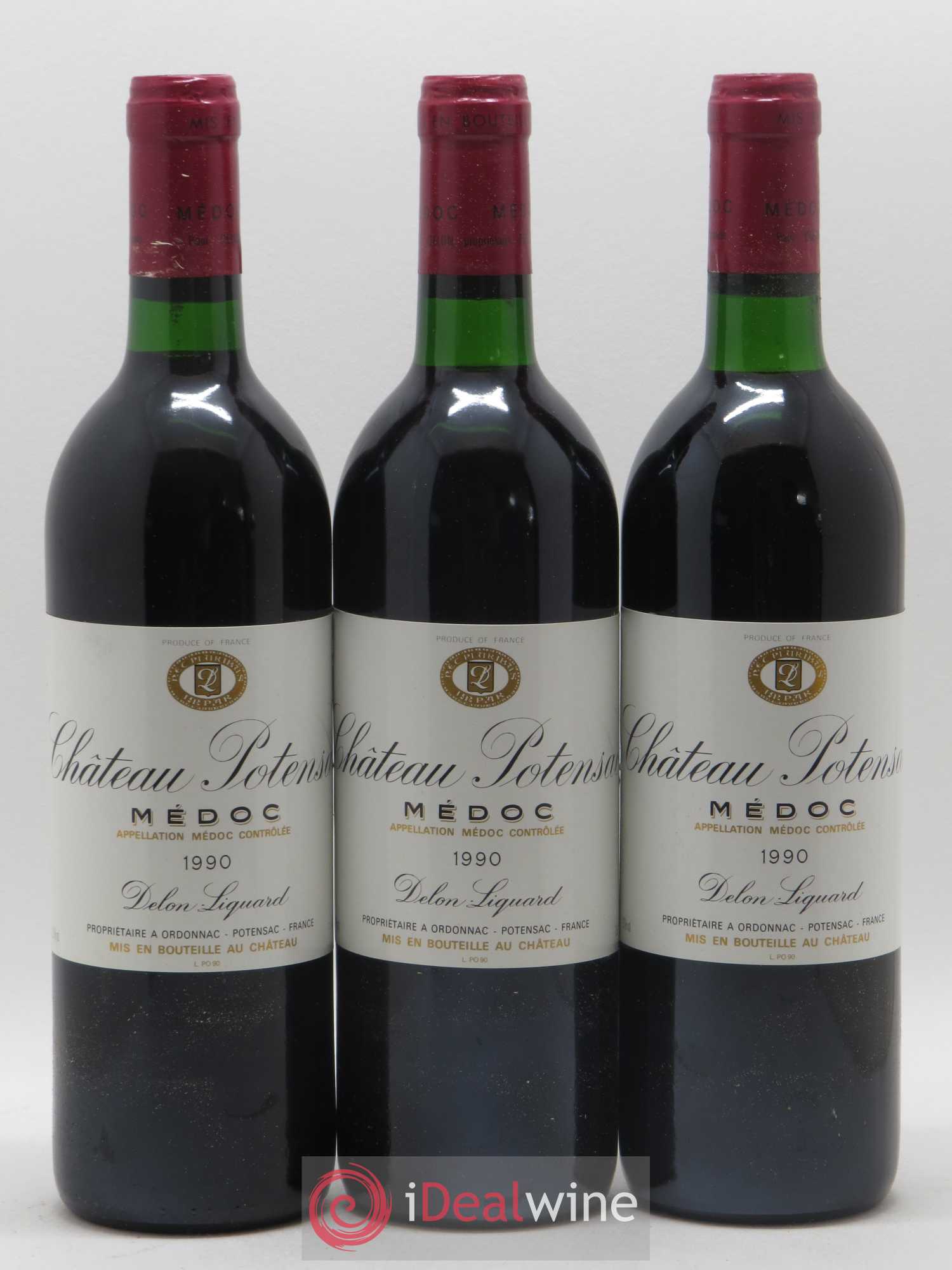 Château Potensac 1990 - Lot de 12 bouteilles - 1