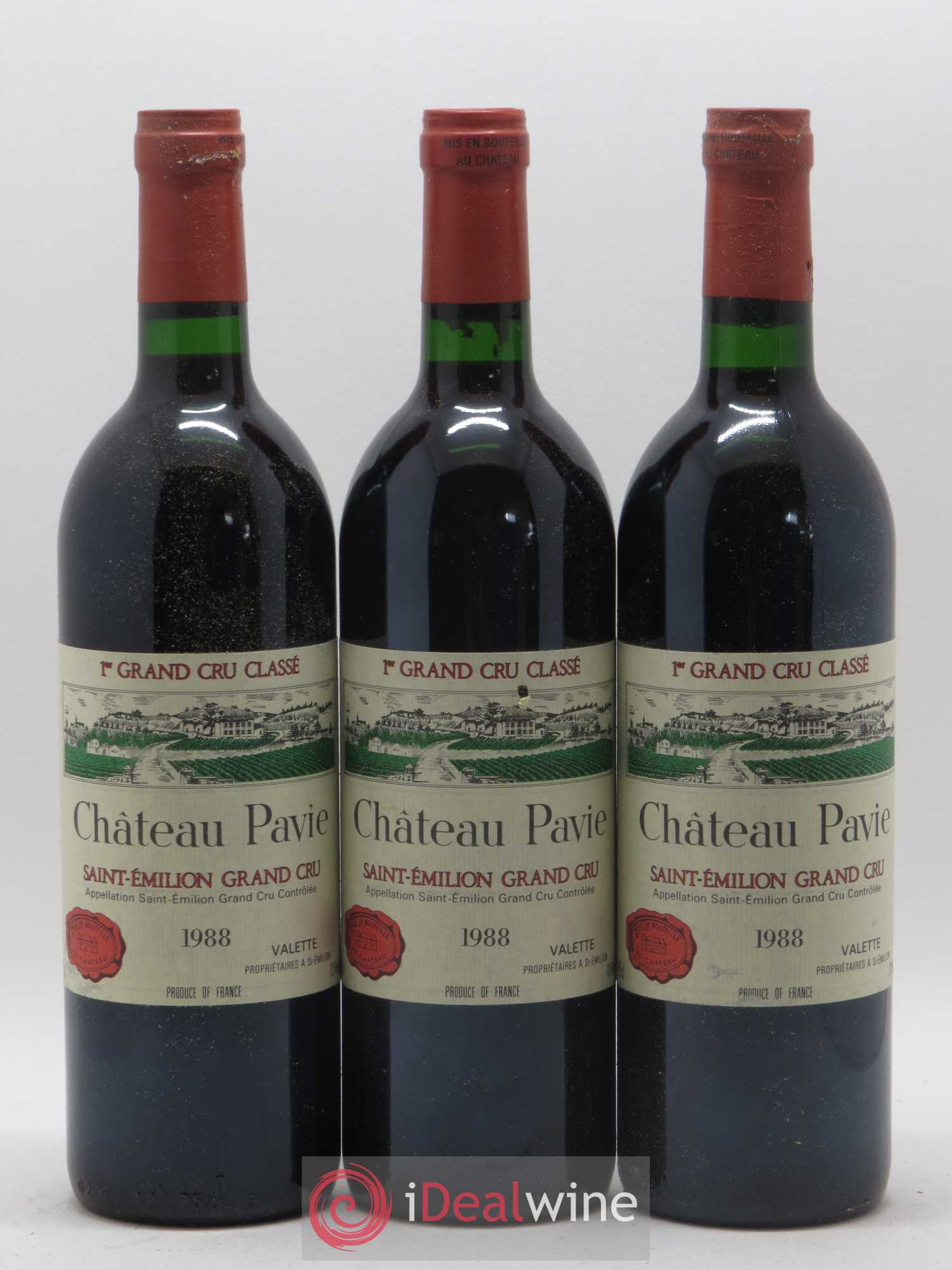 Château Pavie 1er Grand Cru Classé A 1988 - Lot de 12 bouteilles - 1