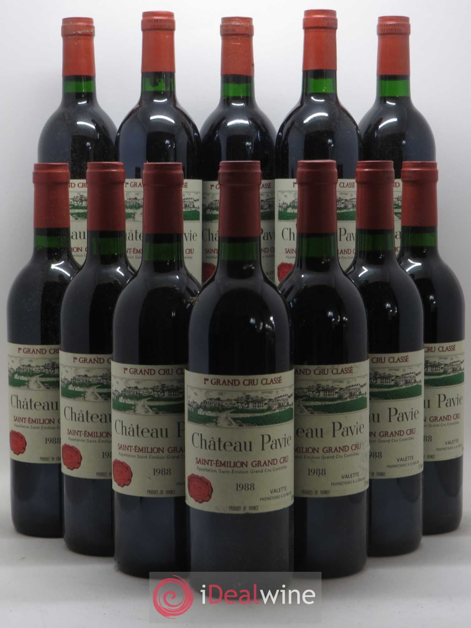 Château Pavie 1er Grand Cru Classé A 1988 - Lot de 12 bouteilles - 0
