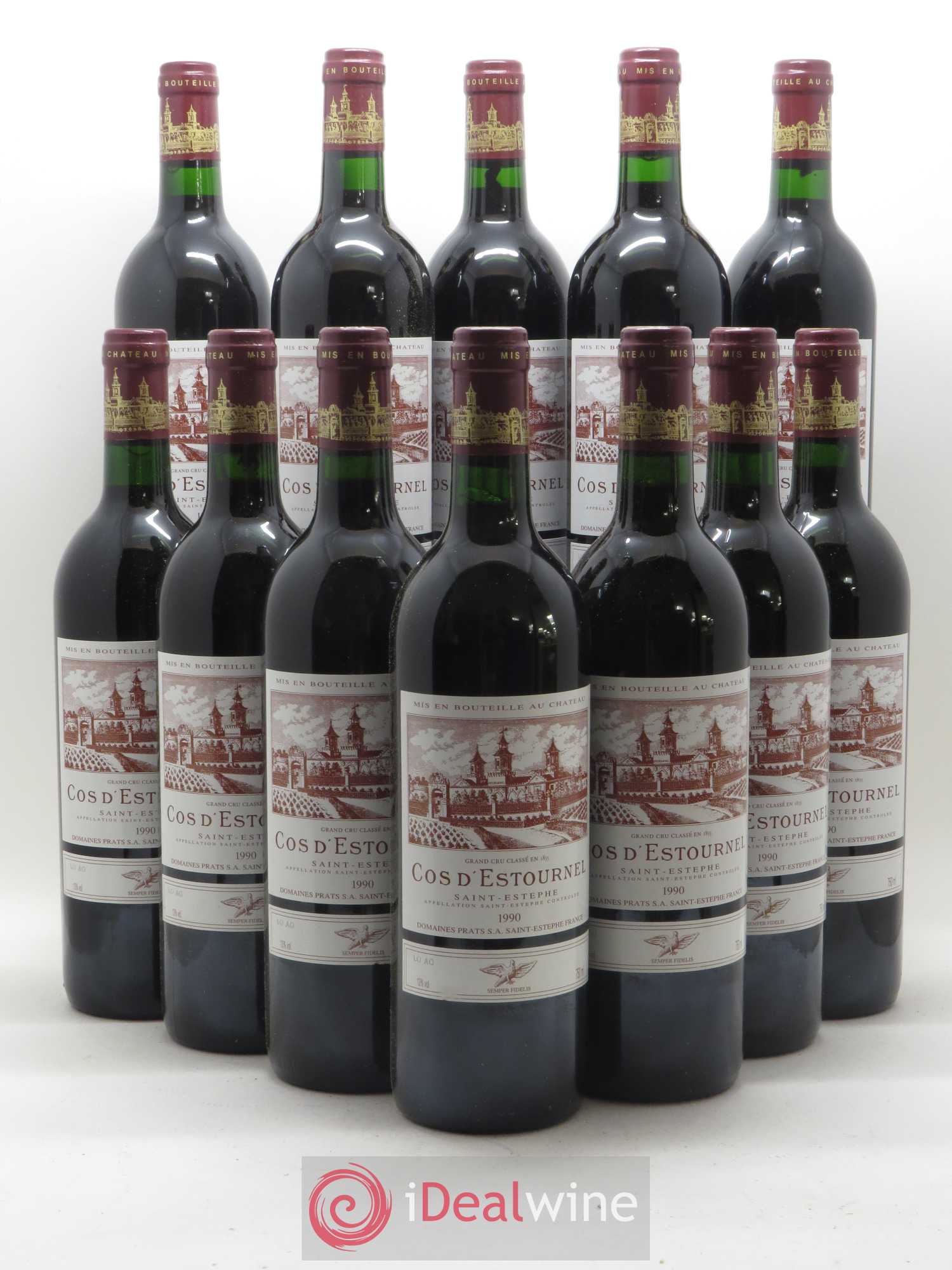 Cos d'Estournel 2ème Grand Cru Classé 1990 - Lot de 12 bouteilles - 0