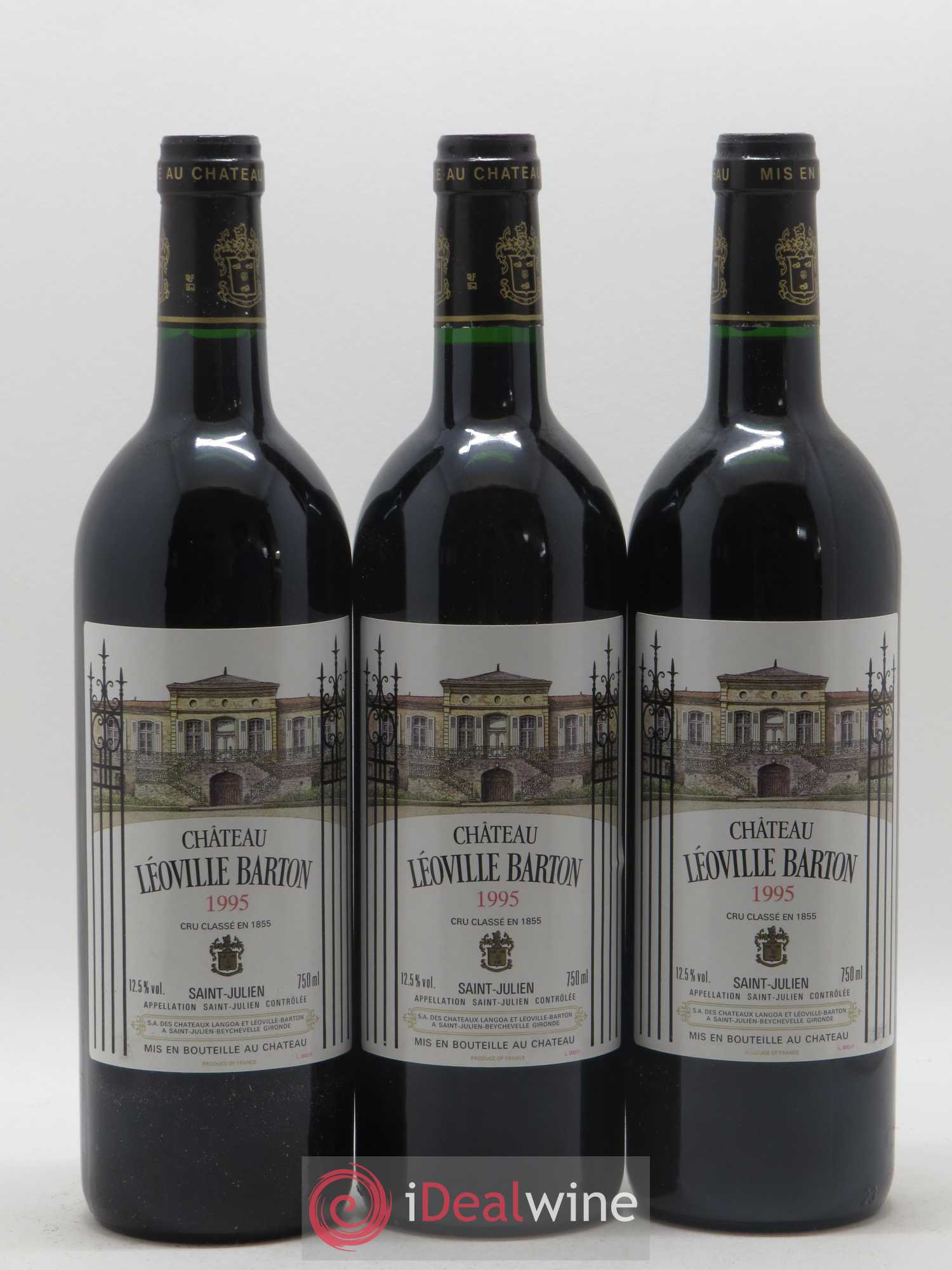 Château Léoville Barton 2ème Grand Cru Classé 1995 - Lot de 12 bouteilles - 2