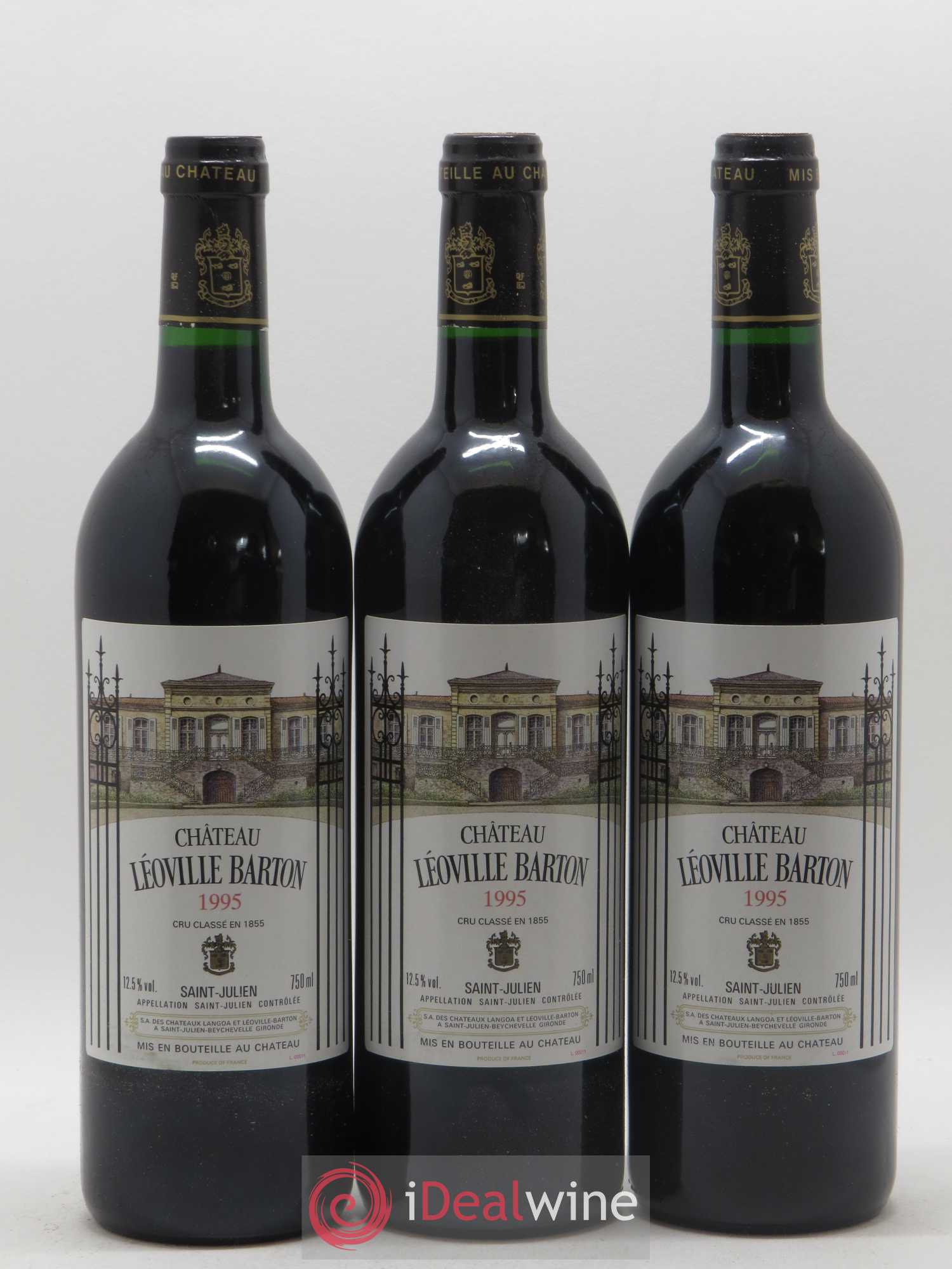 Château Léoville Barton 2ème Grand Cru Classé 1995 - Lot de 12 bouteilles - 3