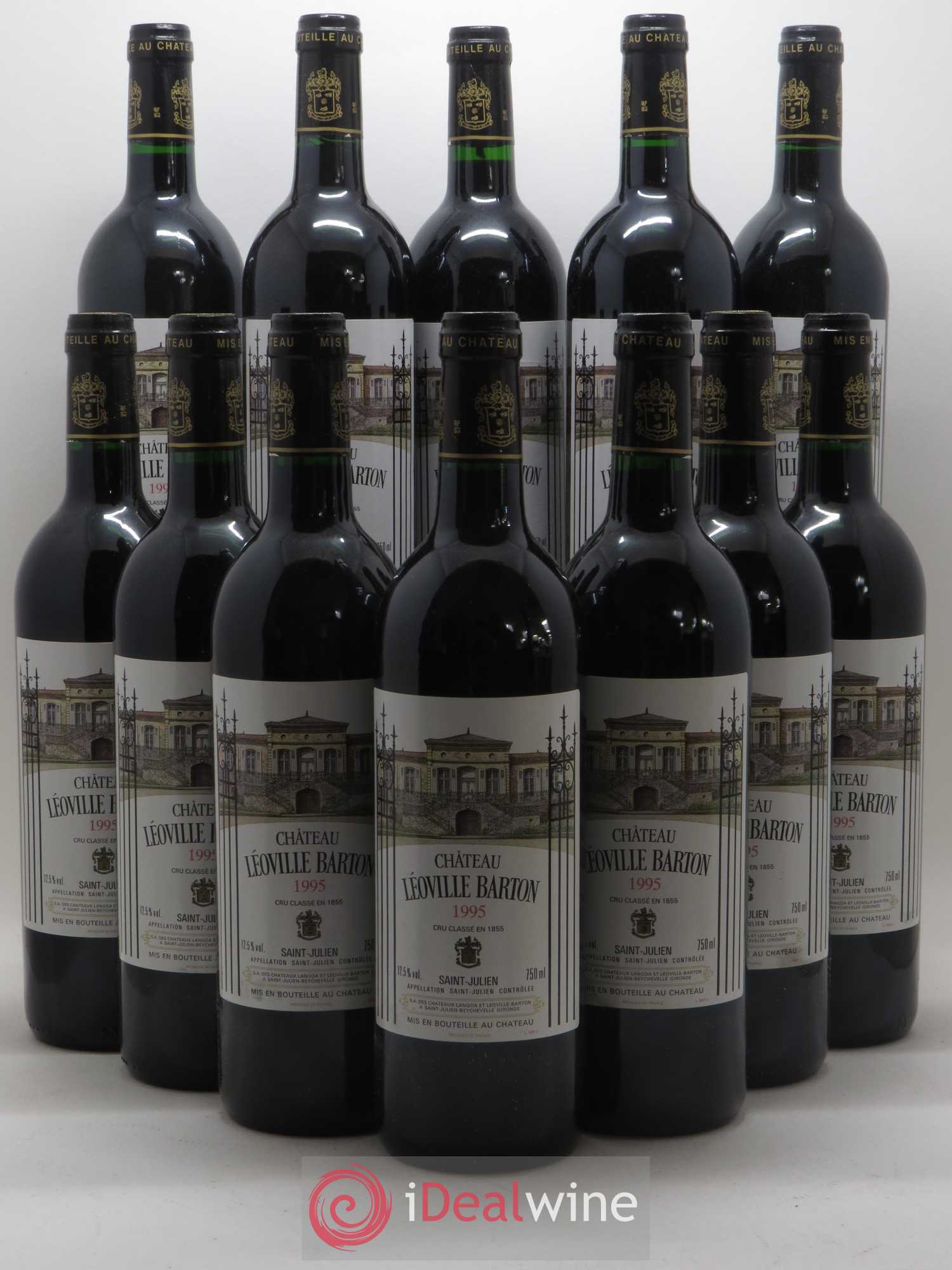 Château Léoville Barton 2ème Grand Cru Classé 1995 - Lot de 12 bouteilles - 0