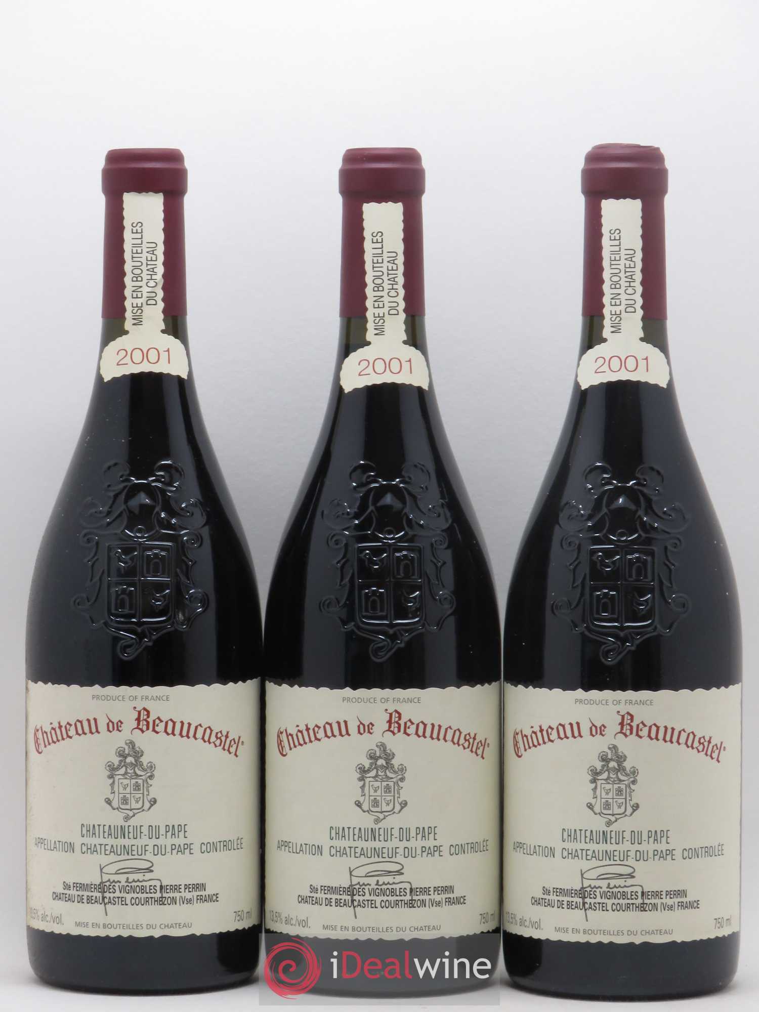 Châteauneuf-du-Pape Château de Beaucastel Famille Perrin 2001 - Lot de 12 bouteilles - 3