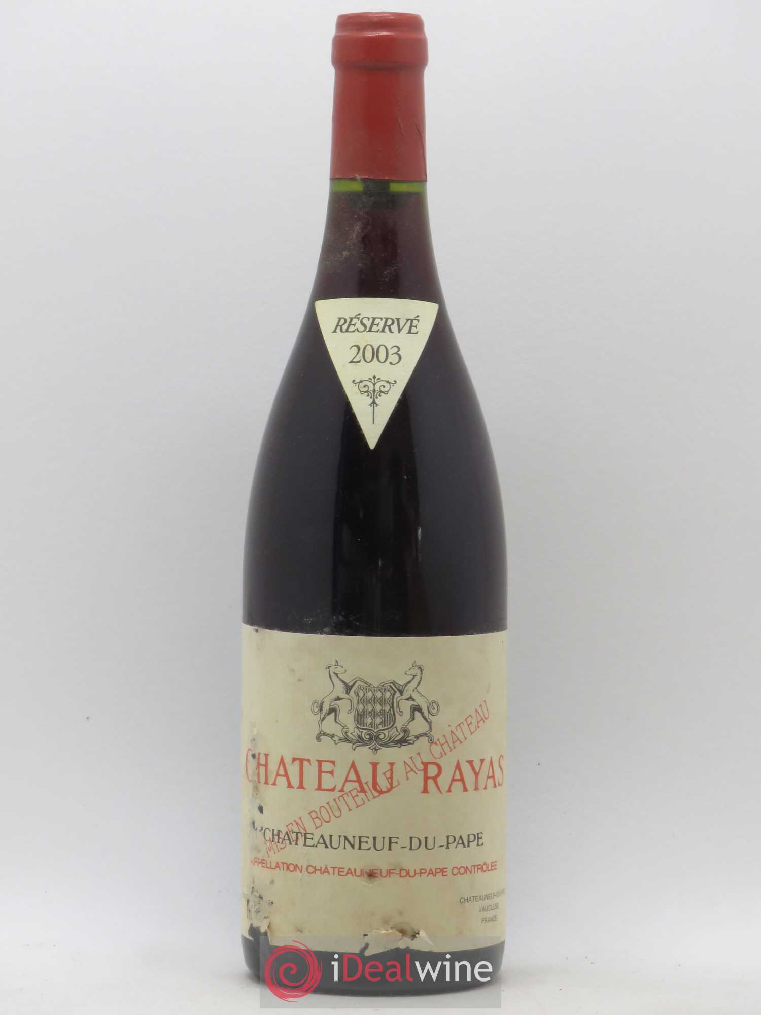Châteauneuf-du-Pape Château Rayas Emmanuel Reynaud 2003 - Lot de 1 bouteille - 0