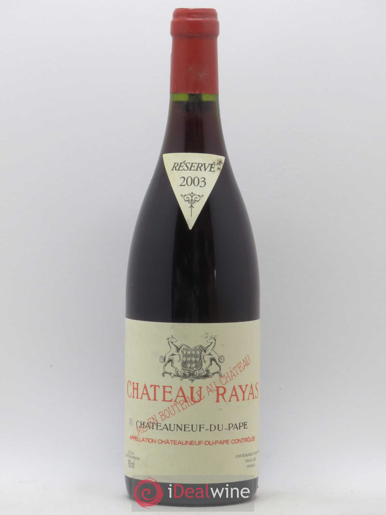 Châteauneuf-du-Pape Château Rayas Emmanuel Reynaud 2003 - Lot de 1 bouteille - 0