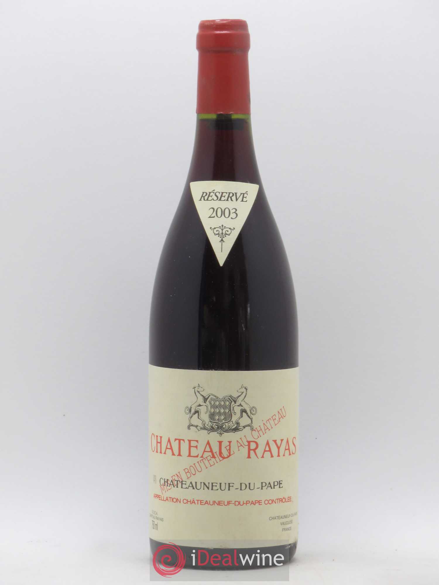 Châteauneuf-du-Pape Château Rayas Emmanuel Reynaud 2003 - Lot de 1 bouteille - 0