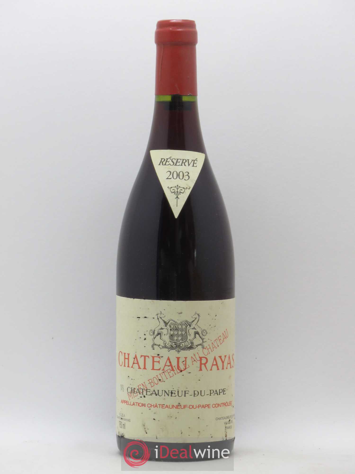 Châteauneuf-du-Pape Château Rayas Emmanuel Reynaud 2003 - Lot de 1 bouteille - 0