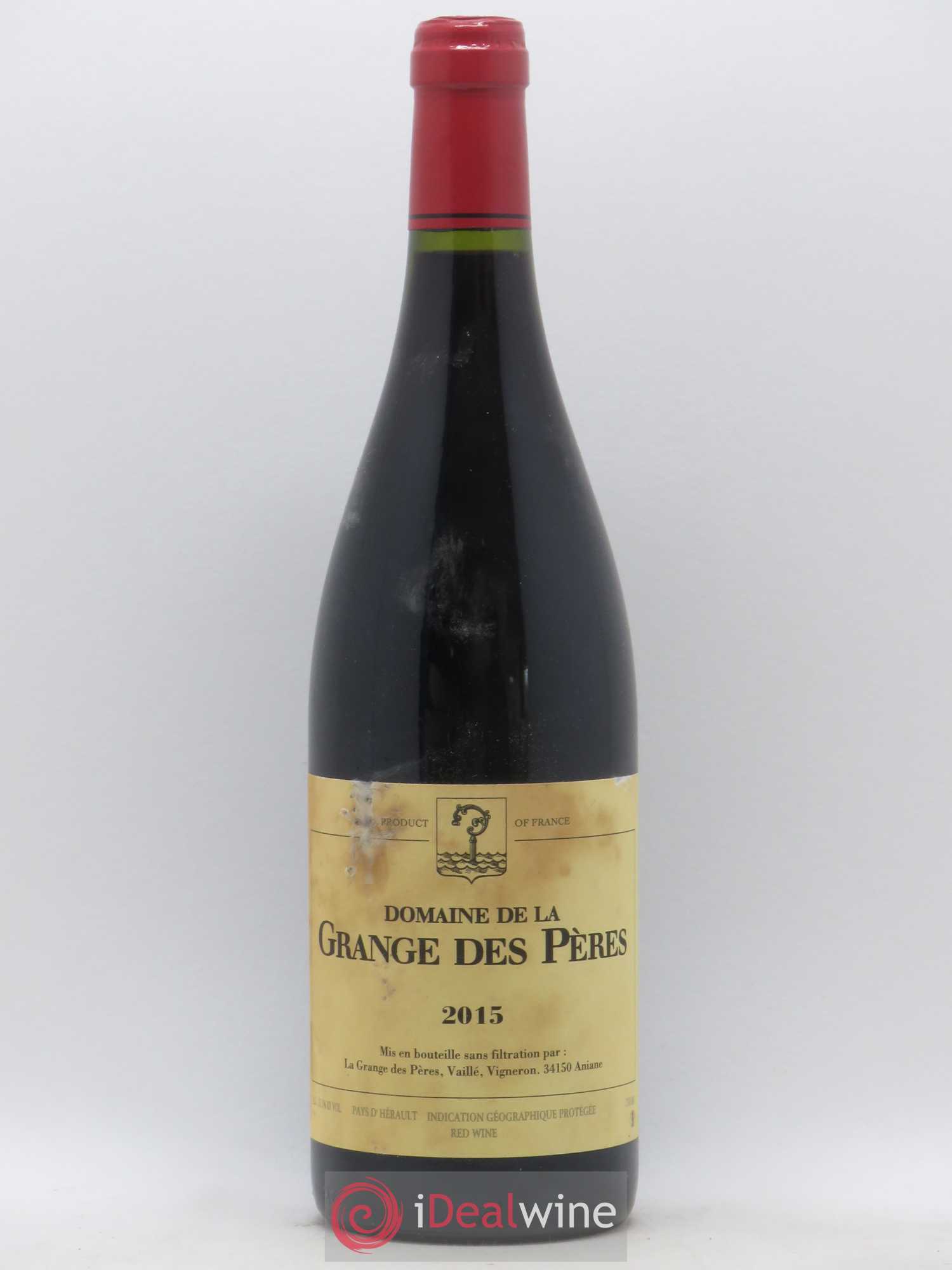 IGP Pays d'Hérault Grange des Pères Laurent Vaillé 2015 - Lot of 1 bottle - 0