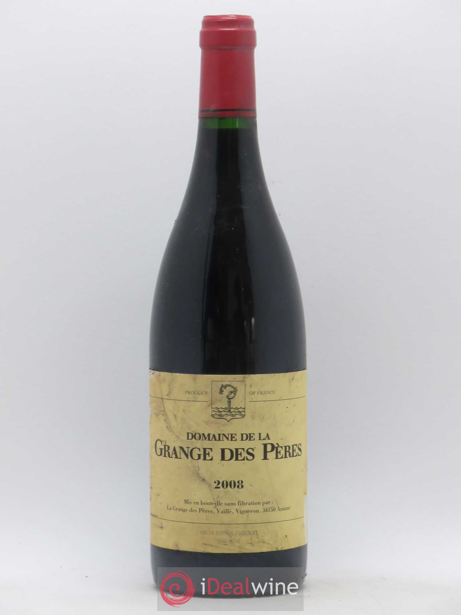 Pays d'Hérault Grange des Pères Laurent Vaillé 2008 - Lot de 1 bouteille - 0