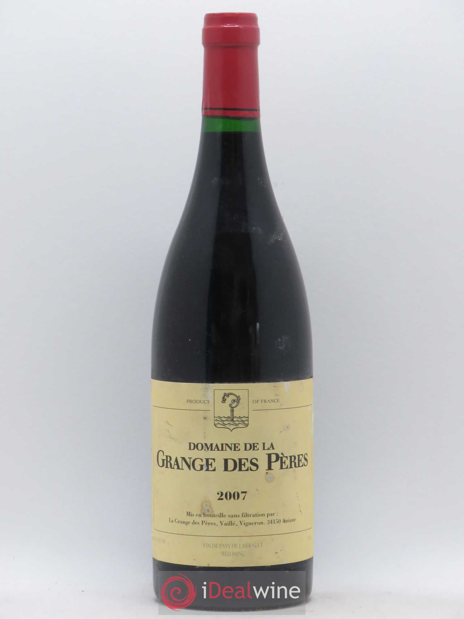 Pays d'Hérault Grange des Pères Laurent Vaillé 2007 - Lot de 1 bouteille - 0