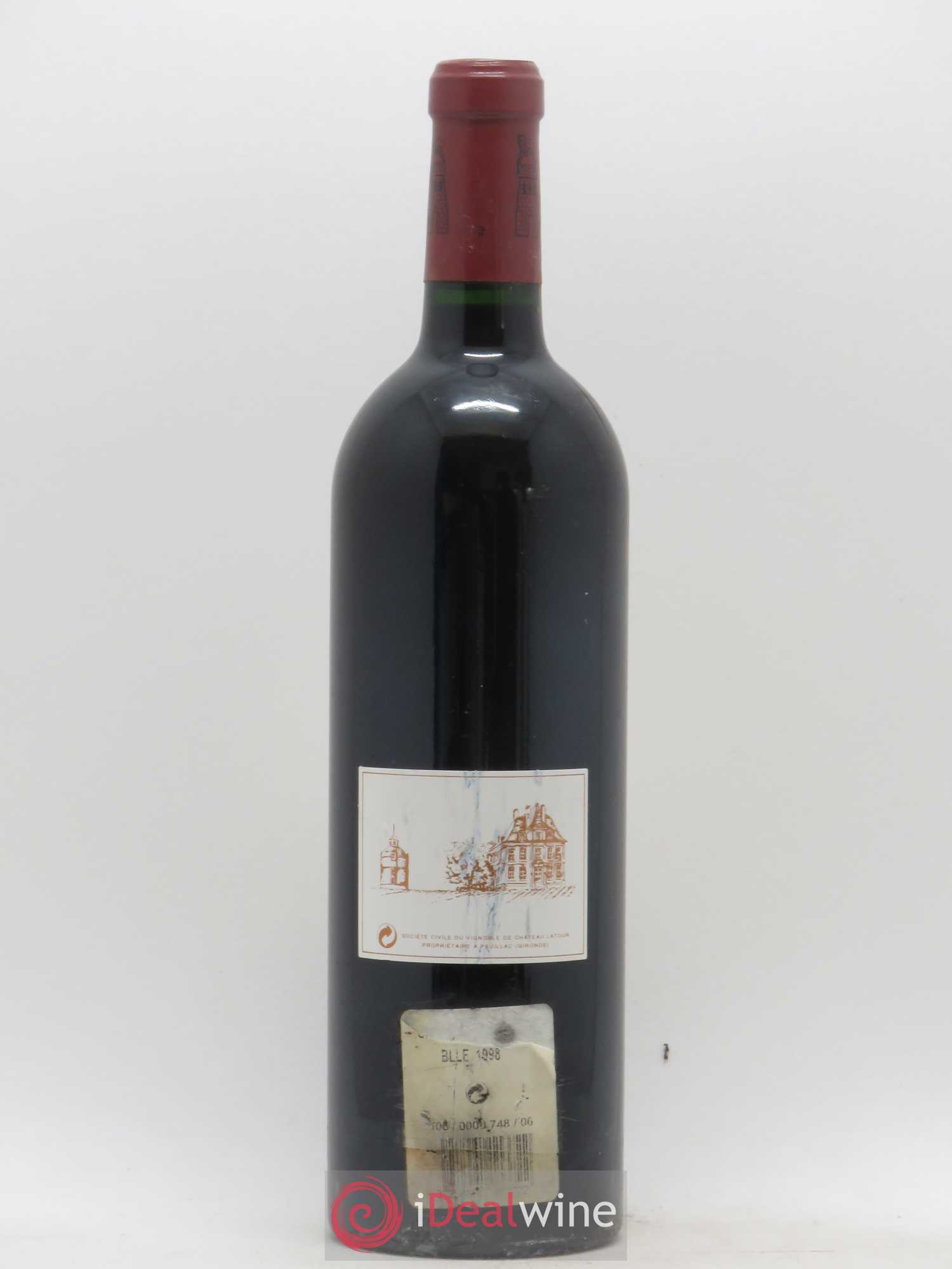 Château Latour 1er Grand Cru Classé 1998 - Lot de 1 bouteille - 1