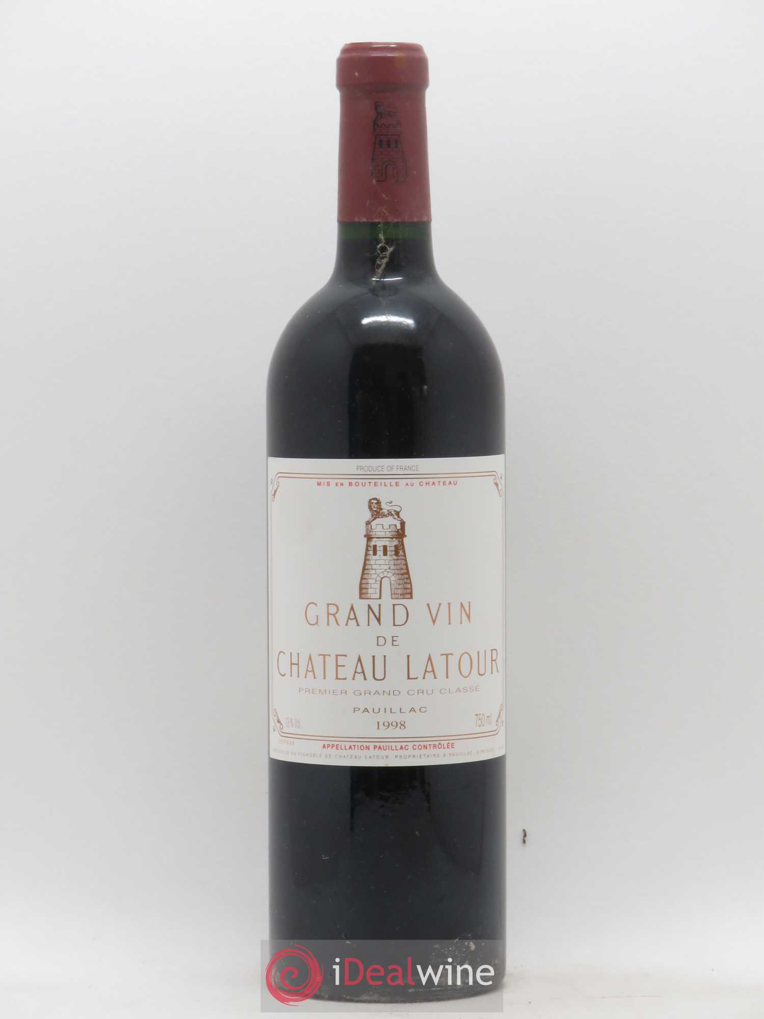 Château Latour 1er Grand Cru Classé 1998 - Lot de 1 bouteille - 0