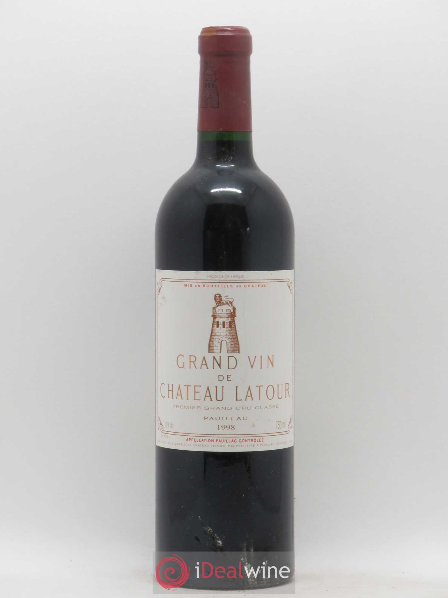 Château Latour 1er Grand Cru Classé 1998 - Lot de 1 bouteille - 0