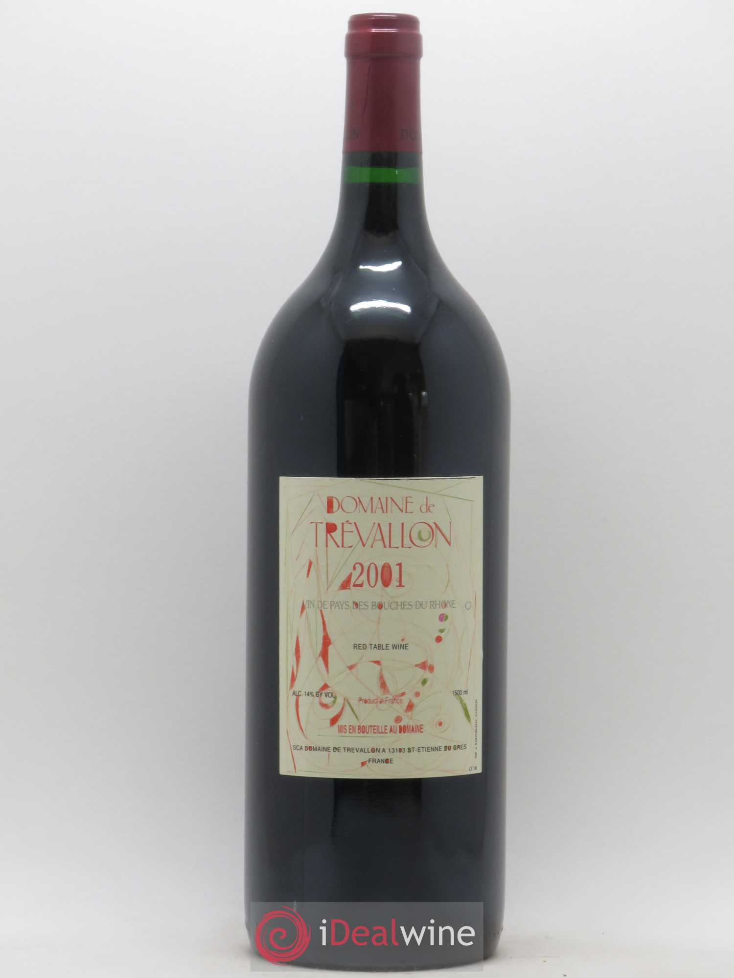 VDP Bouches du Rhône Trévallon (Domaine de) Eloi Dürrbach 2001 - Lot de 1 magnum - 0
