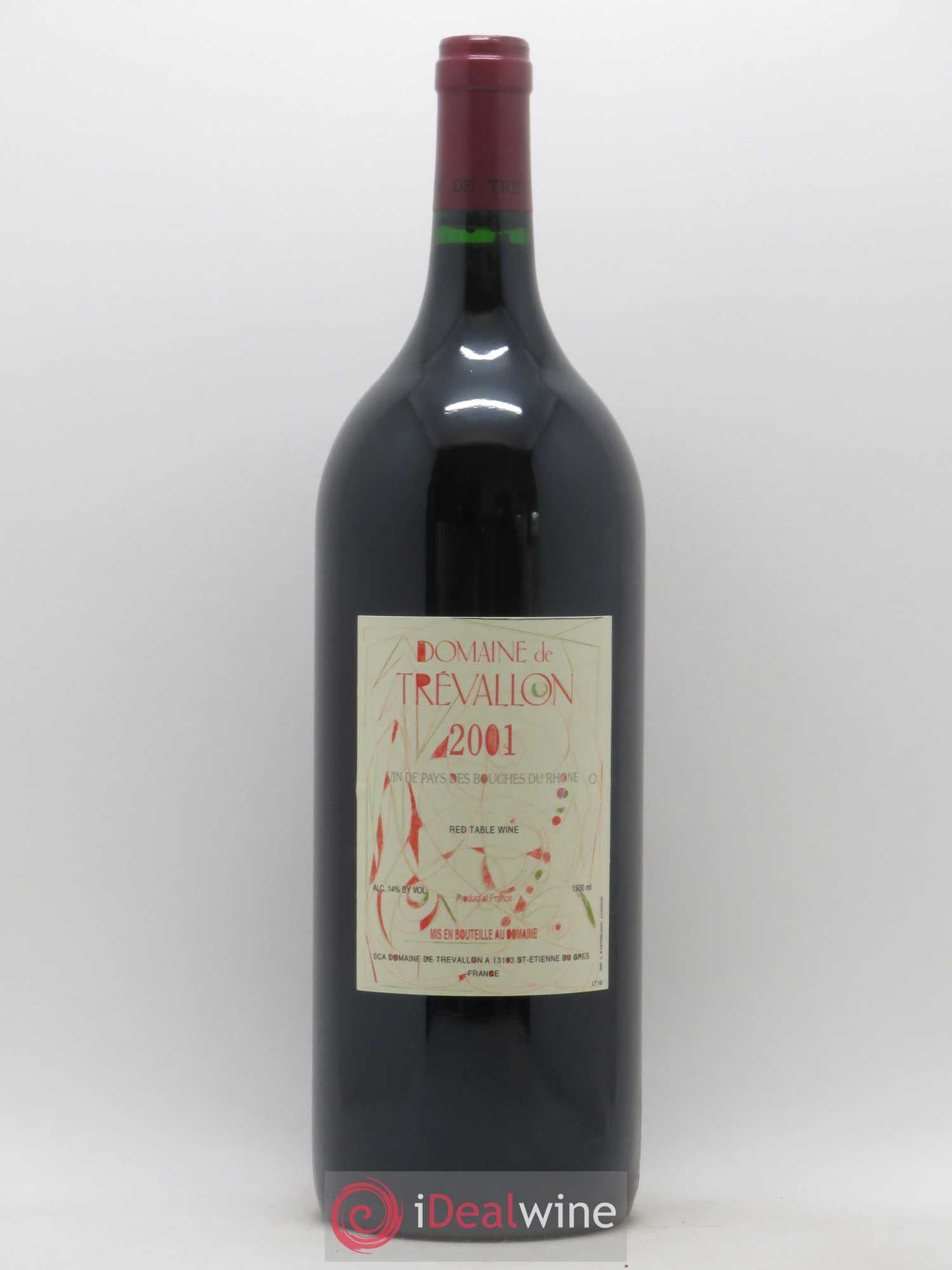 VDP Bouches du Rhône Trévallon (Domaine de) Eloi Dürrbach 2001 - Lot de 1 magnum - 0