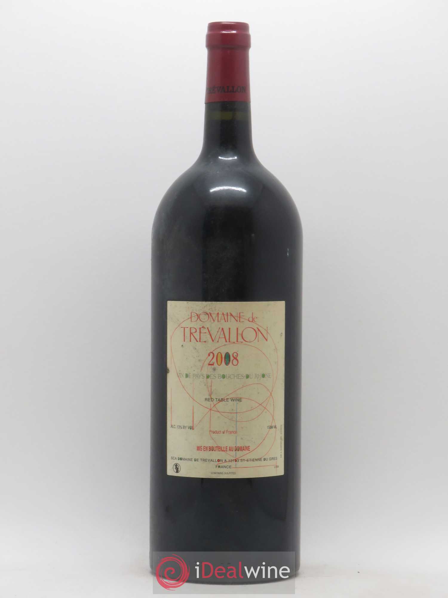 VDP Bouches du Rhône Trévallon (Domaine de) Eloi Dürrbach 2008 - Lot de 1 magnum - 0