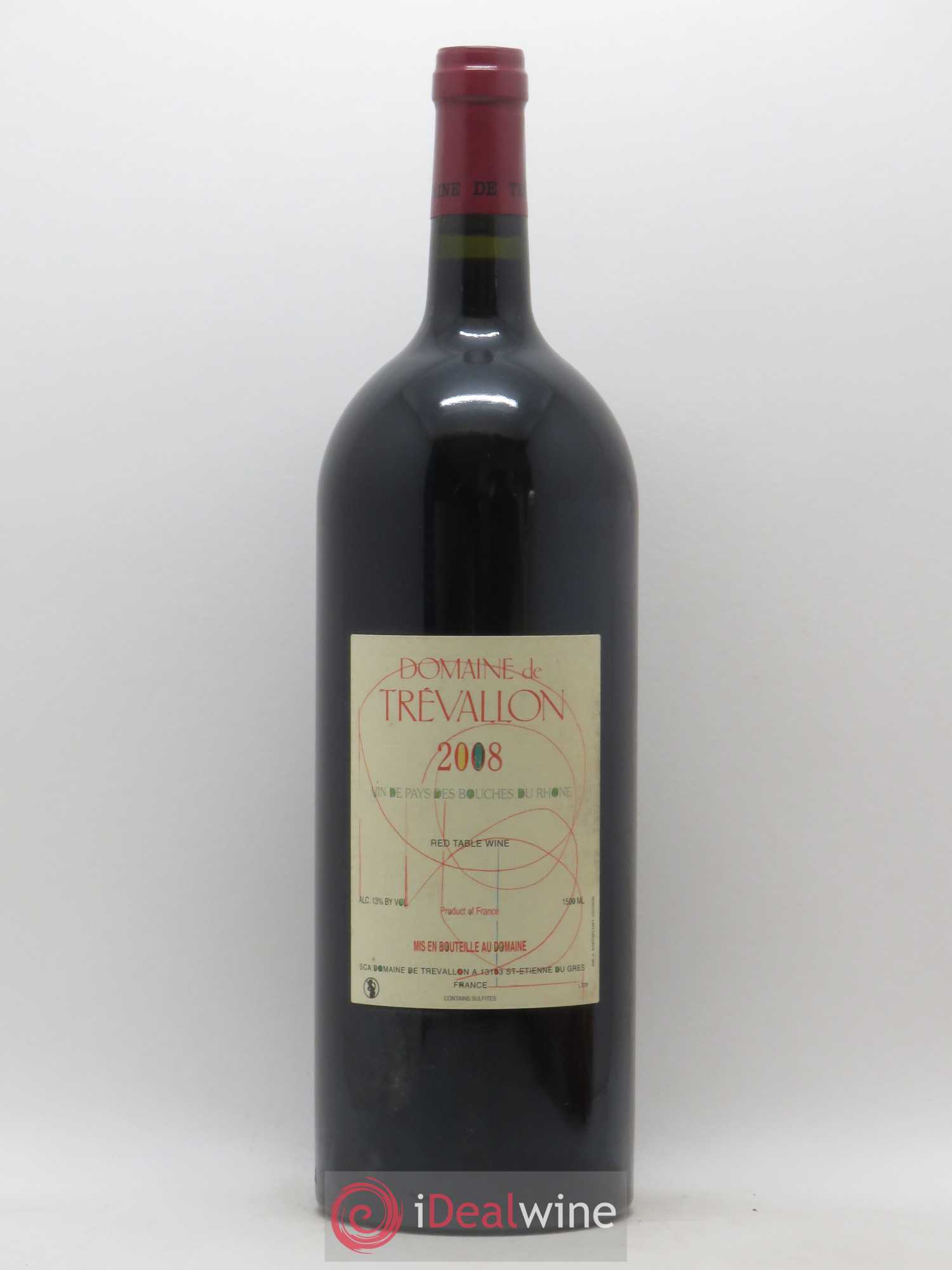 VDP Bouches du Rhône Trévallon (Domaine de) Eloi Dürrbach 2008 - Lot de 1 magnum - 0