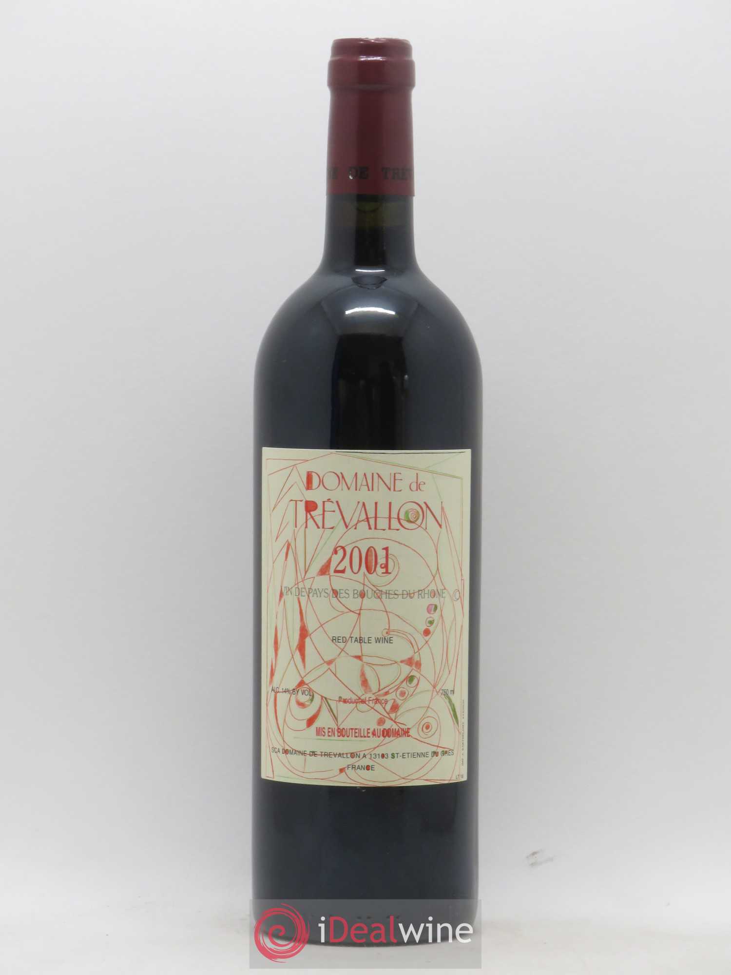 VDP Bouches du Rhône Trévallon (Domaine de) Eloi Dürrbach 2001 - Lot de 1 bouteille - 0