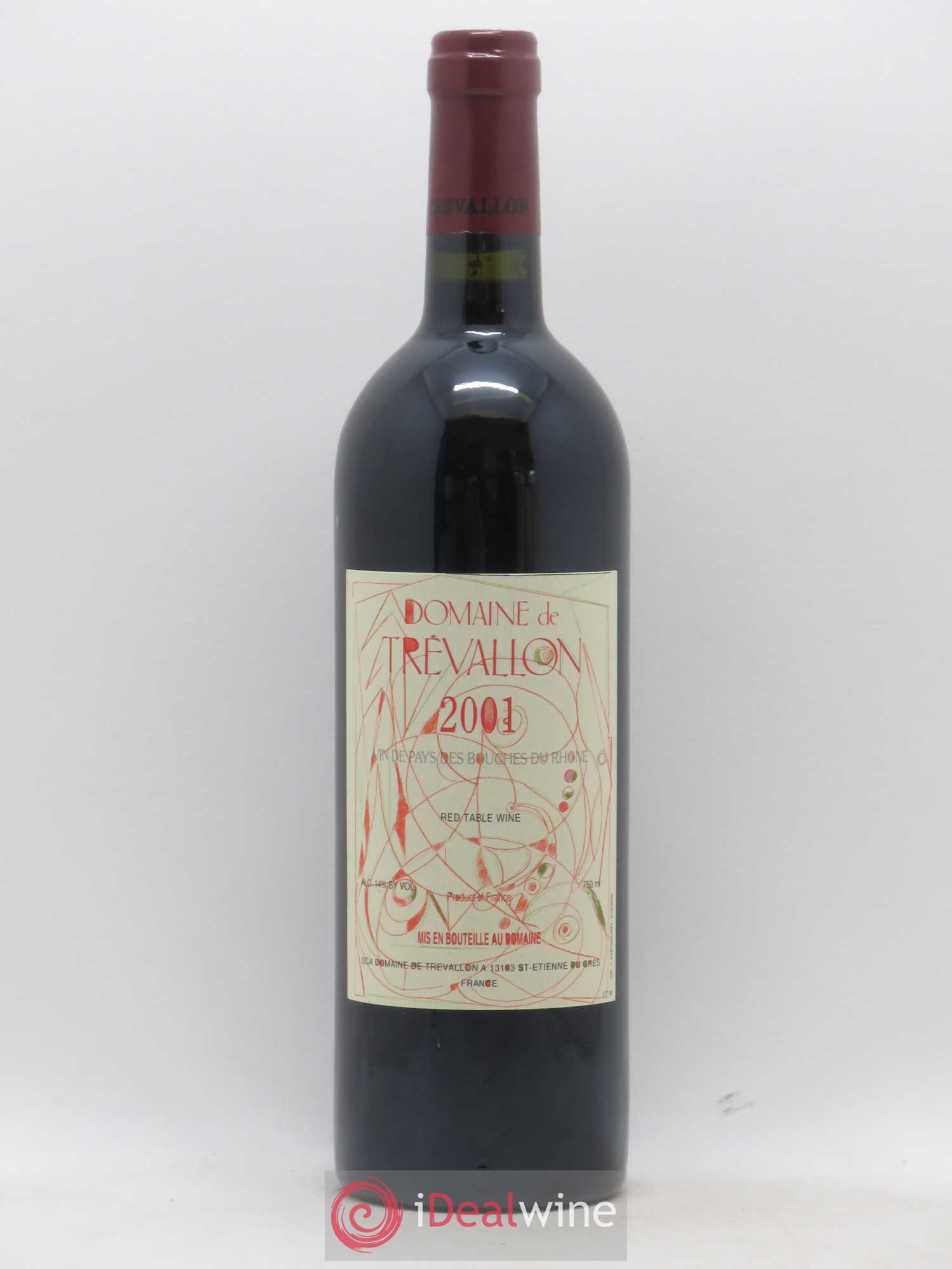 VDP Bouches du Rhône Trévallon (Domaine de) Eloi Dürrbach 2001 - Lot de 1 bouteille - 0