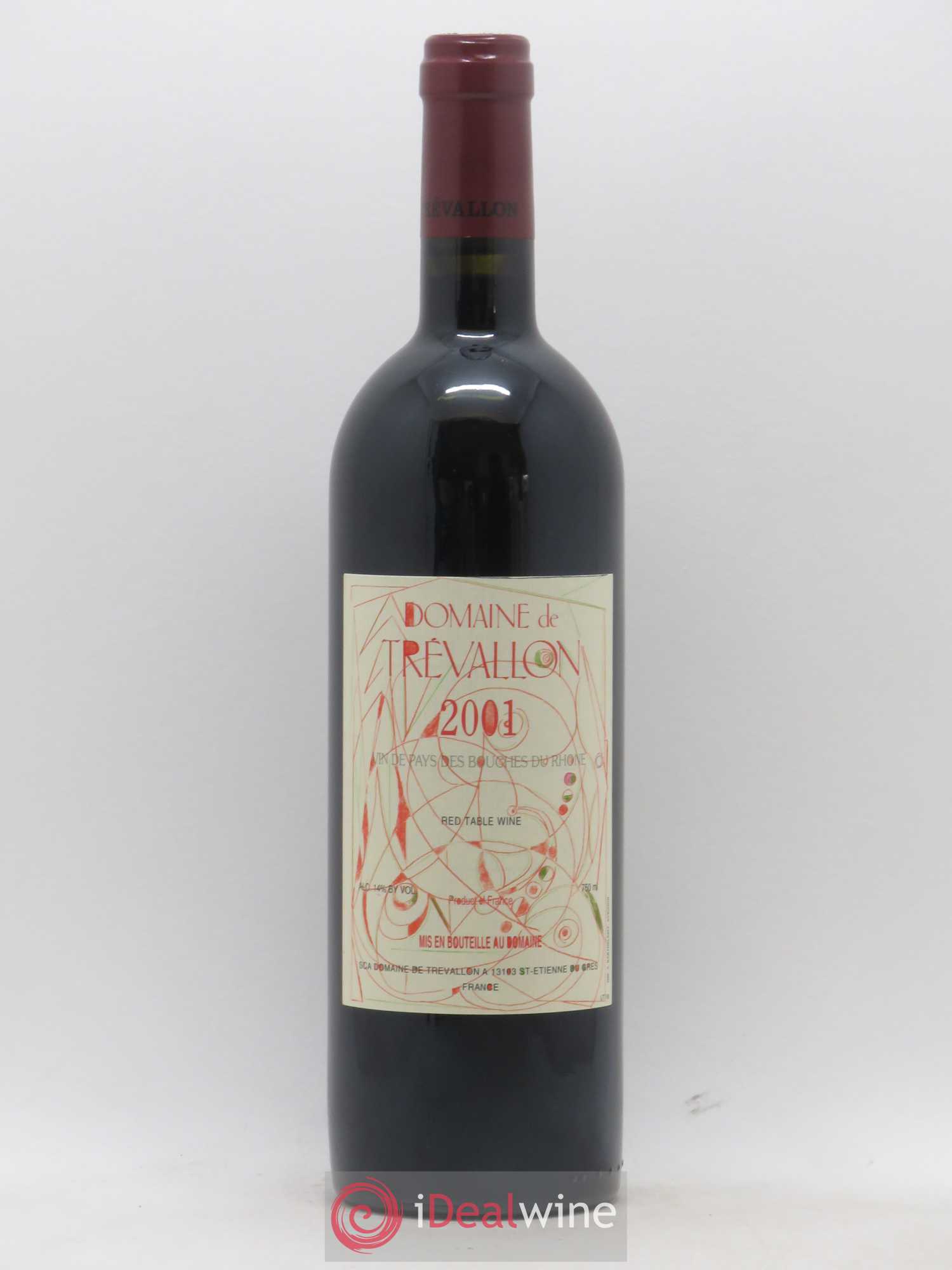 VDP Bouches du Rhône Trévallon (Domaine de) Eloi Dürrbach 2001 - Lot de 1 bouteille - 0