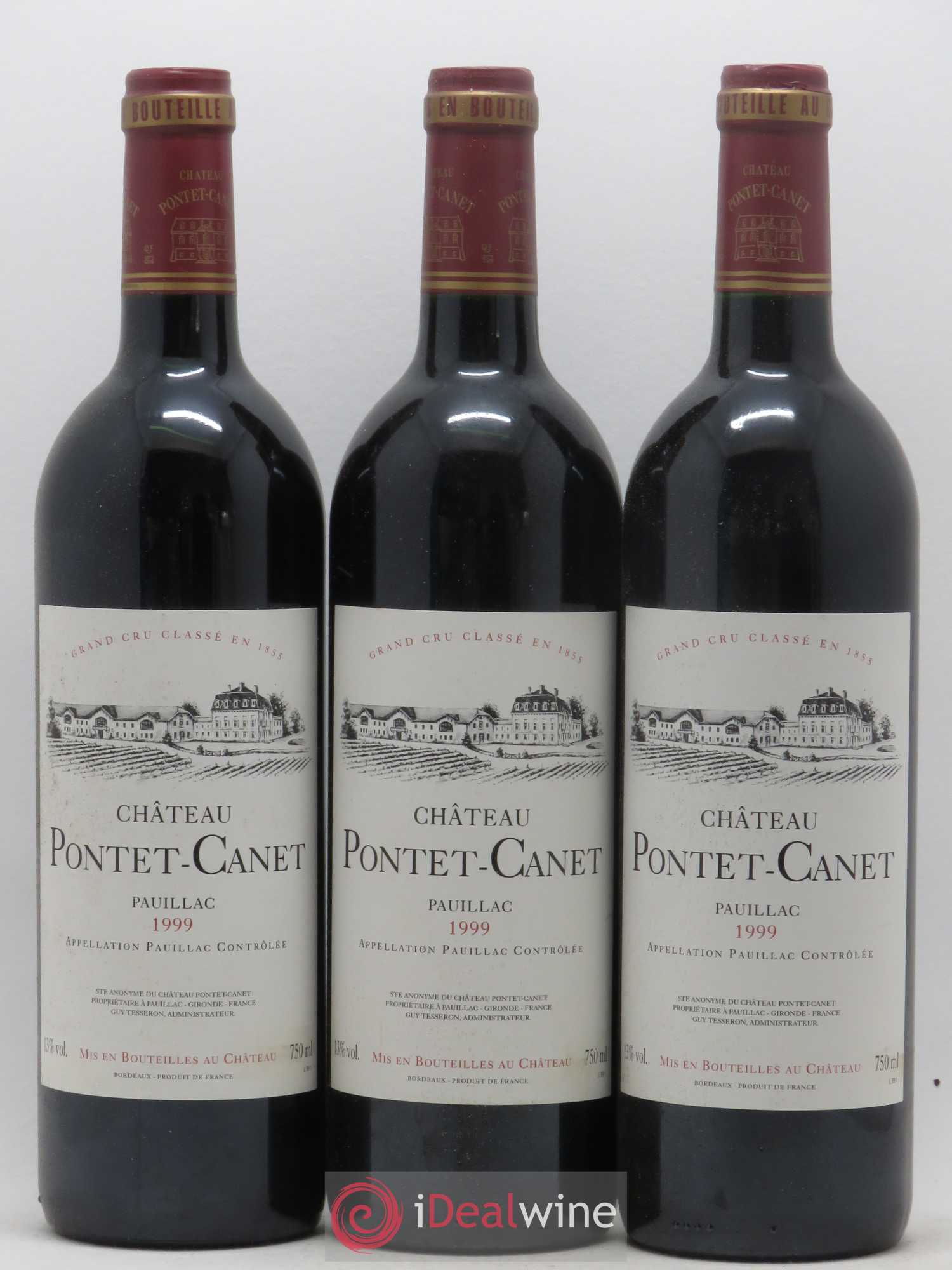 Château Pontet Canet 5ème Grand Cru Classé 1999 - Lot de 12 bouteilles - 2