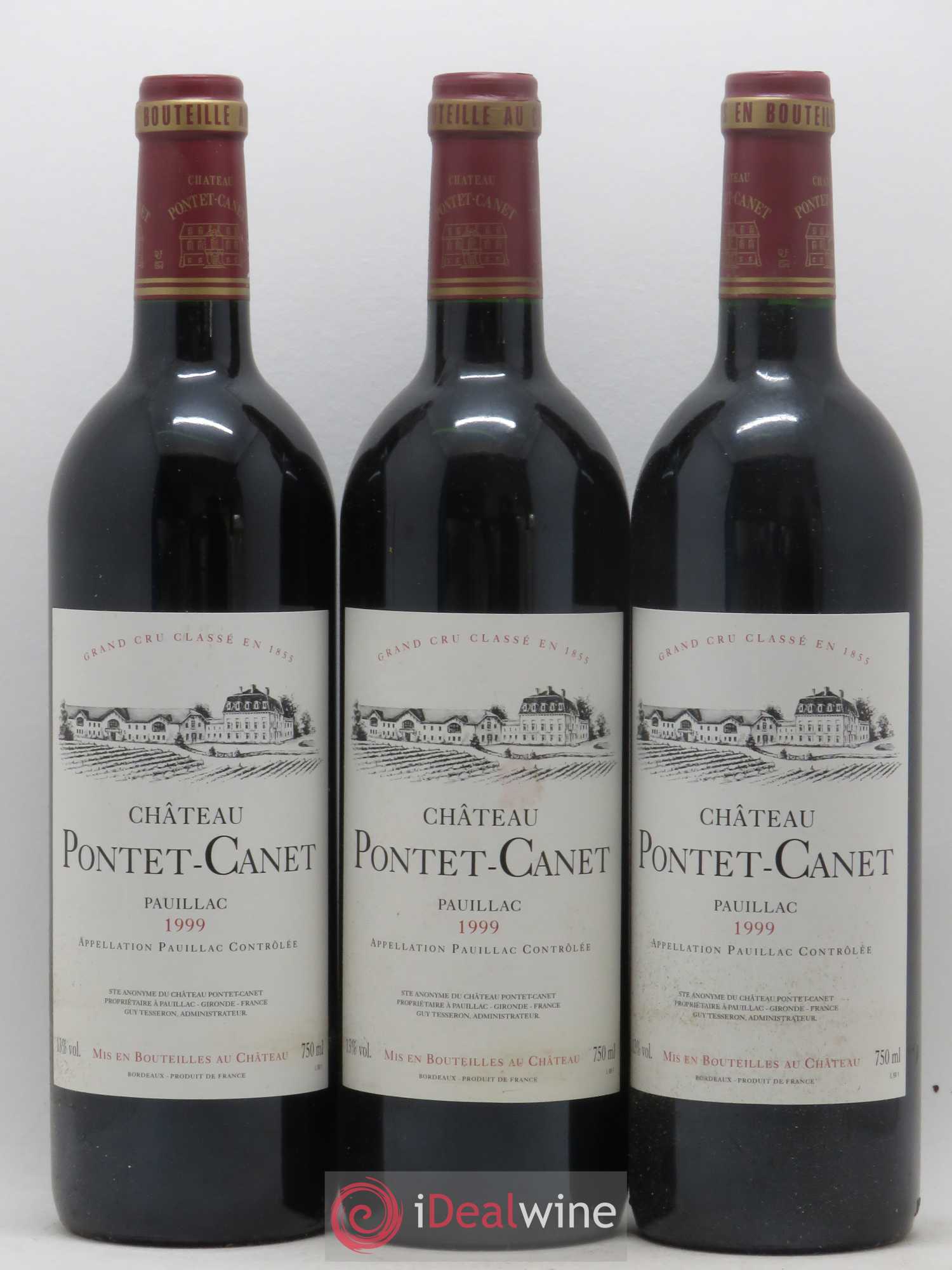 Château Pontet Canet 5ème Grand Cru Classé 1999 - Lot de 12 bouteilles - 3