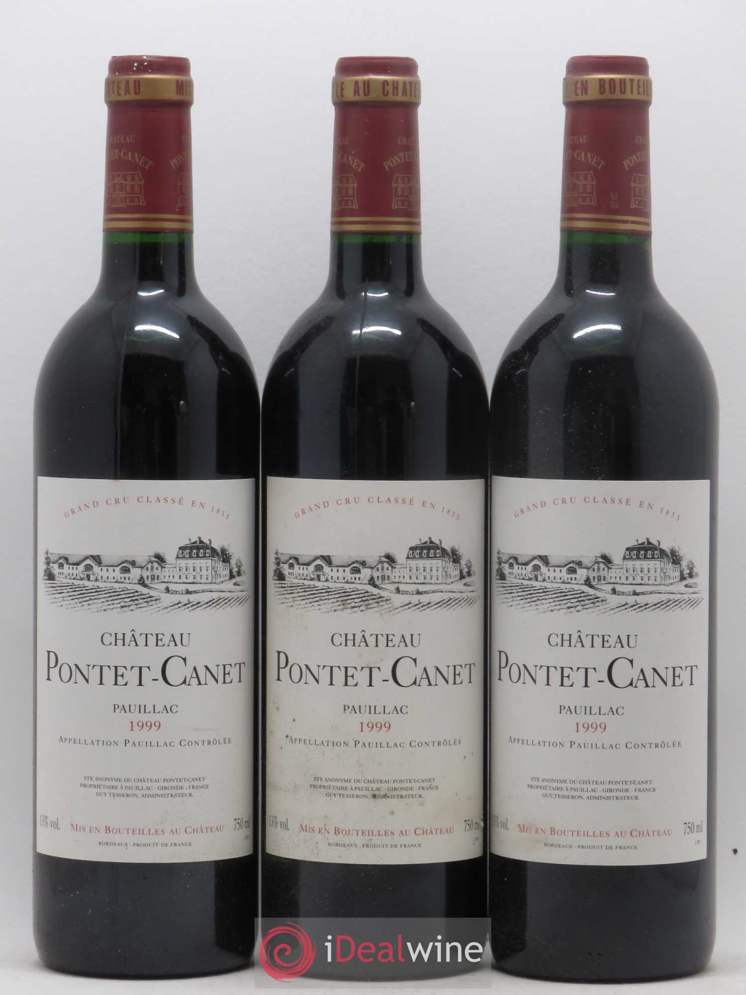 Château Pontet Canet 5ème Grand Cru Classé 1999 - Lot de 12 bouteilles - 4