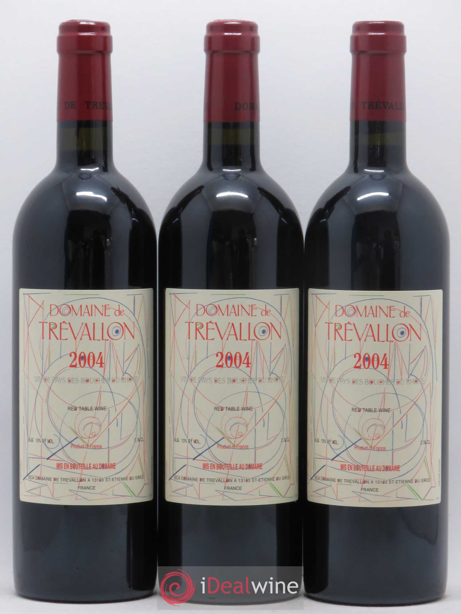 VDP Bouches du Rhône Trévallon (Domaine de) Eloi Dürrbach 2004 - Lot de 12 bouteilles - 3