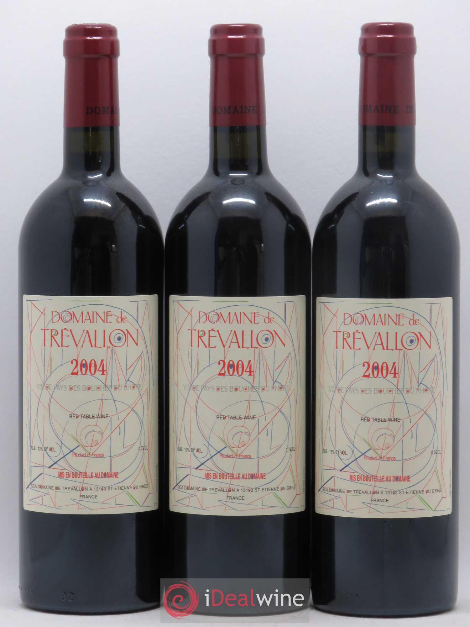 VDP Bouches du Rhône Trévallon (Domaine de) Eloi Dürrbach 2004 - Lot de 12 bouteilles - 4