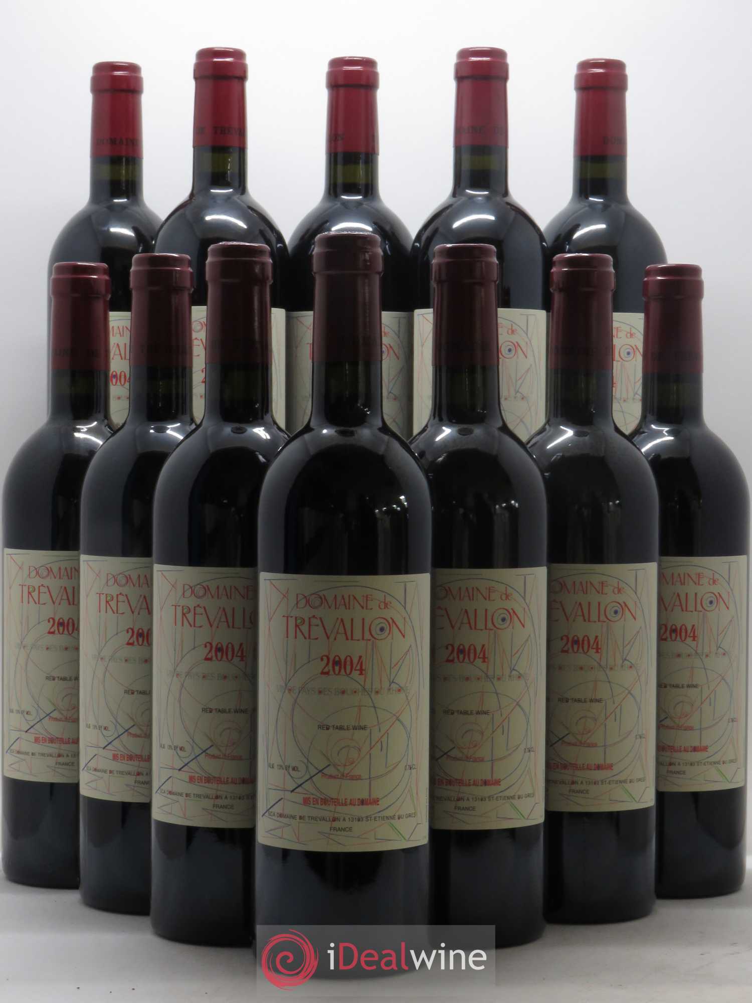VDP Bouches du Rhône Trévallon (Domaine de) Eloi Dürrbach 2004 - Lot de 12 bouteilles - 0