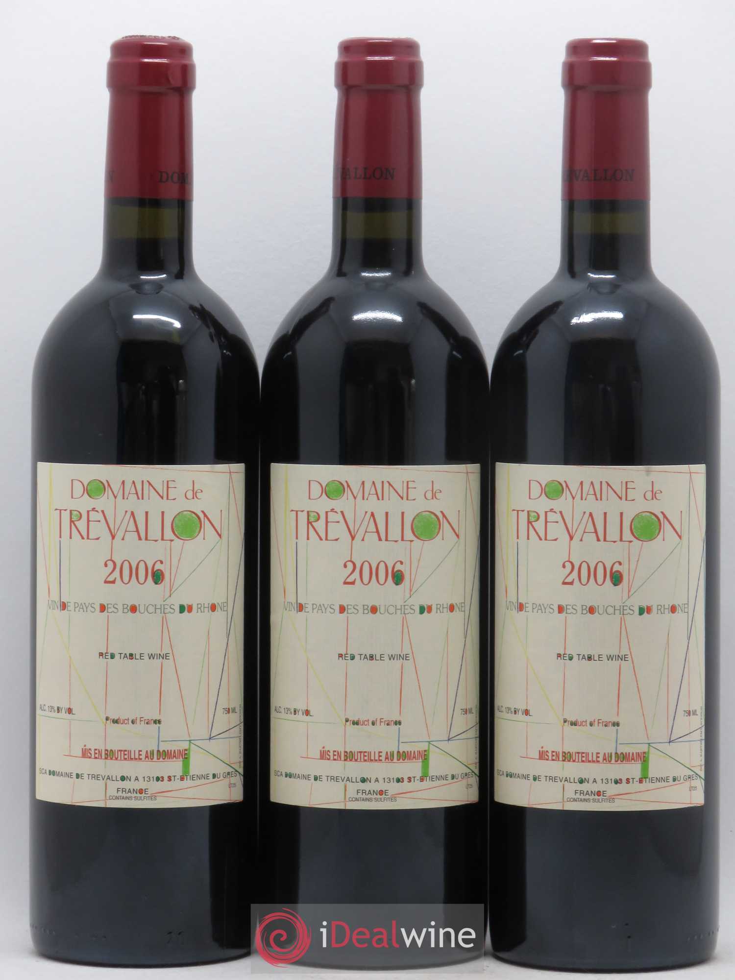 VDP Bouches du Rhône Trévallon (Domaine de) Eloi Dürrbach 2006 - Lot de 12 bouteilles - 3