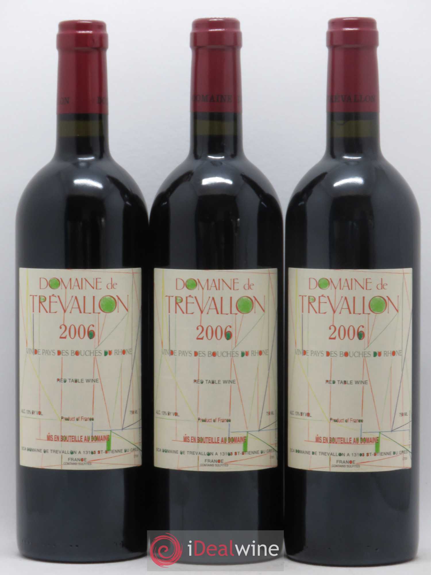 VDP Bouches du Rhône Trévallon (Domaine de) Eloi Dürrbach 2006 - Lot de 12 bouteilles - 4