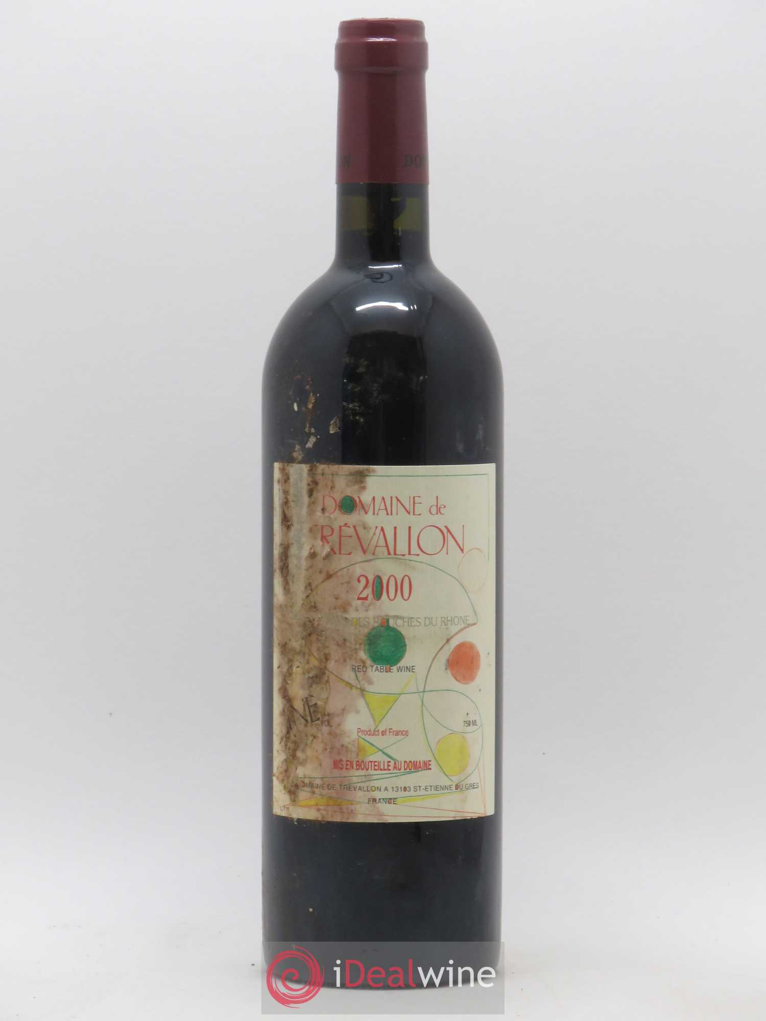 VDP Bouches du Rhône Trévallon (Domaine de) Eloi Dürrbach 2000 - Lot de 1 bouteille - 0