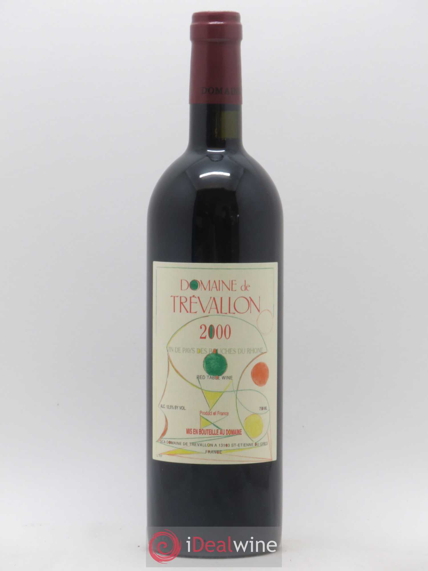 VDP Bouches du Rhône Trévallon (Domaine de) Eloi Dürrbach 2000 - Lot de 1 bouteille - 0