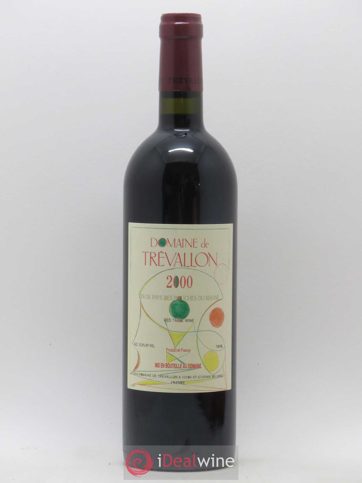 VDP Bouches du Rhône Trévallon (Domaine de) Eloi Dürrbach 2000 - Lot de 1 bouteille - 0