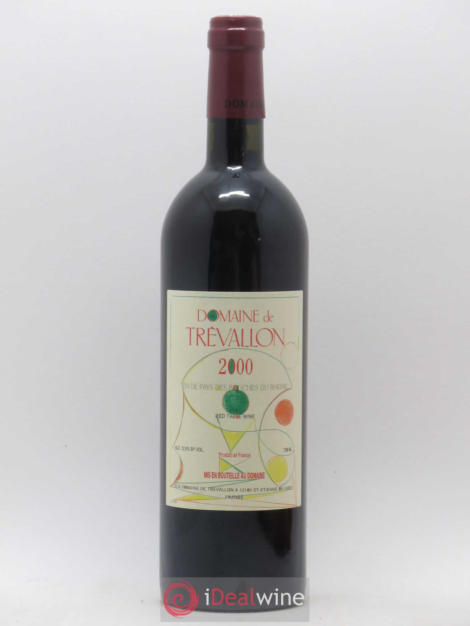 VDP Bouches du Rhône Trévallon (Domaine de) Eloi Dürrbach 2000 - Lot de 1 bouteille - 0
