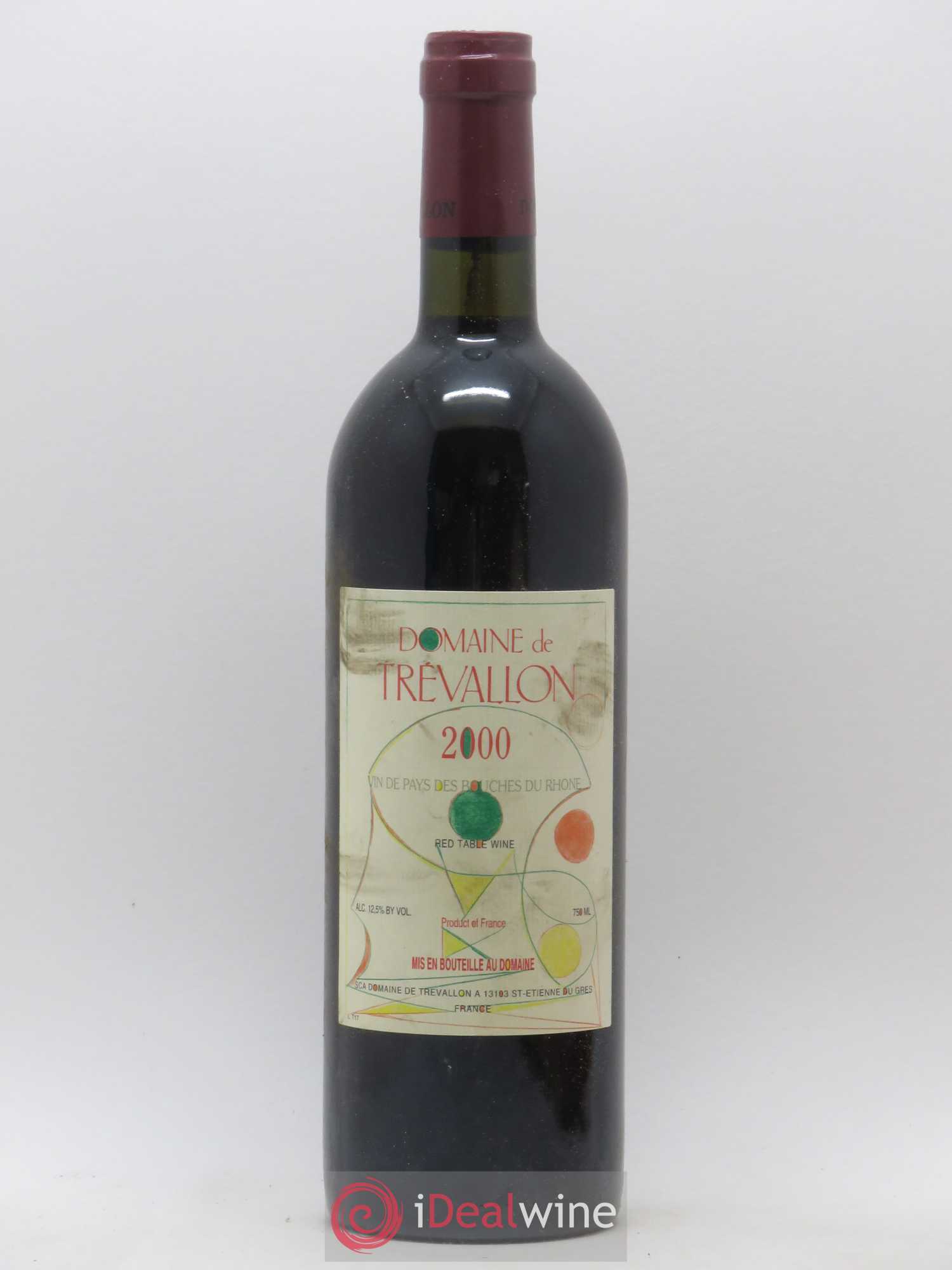 VDP Bouches du Rhône Trévallon (Domaine de) Eloi Dürrbach 2000 - Lot de 1 bouteille - 0