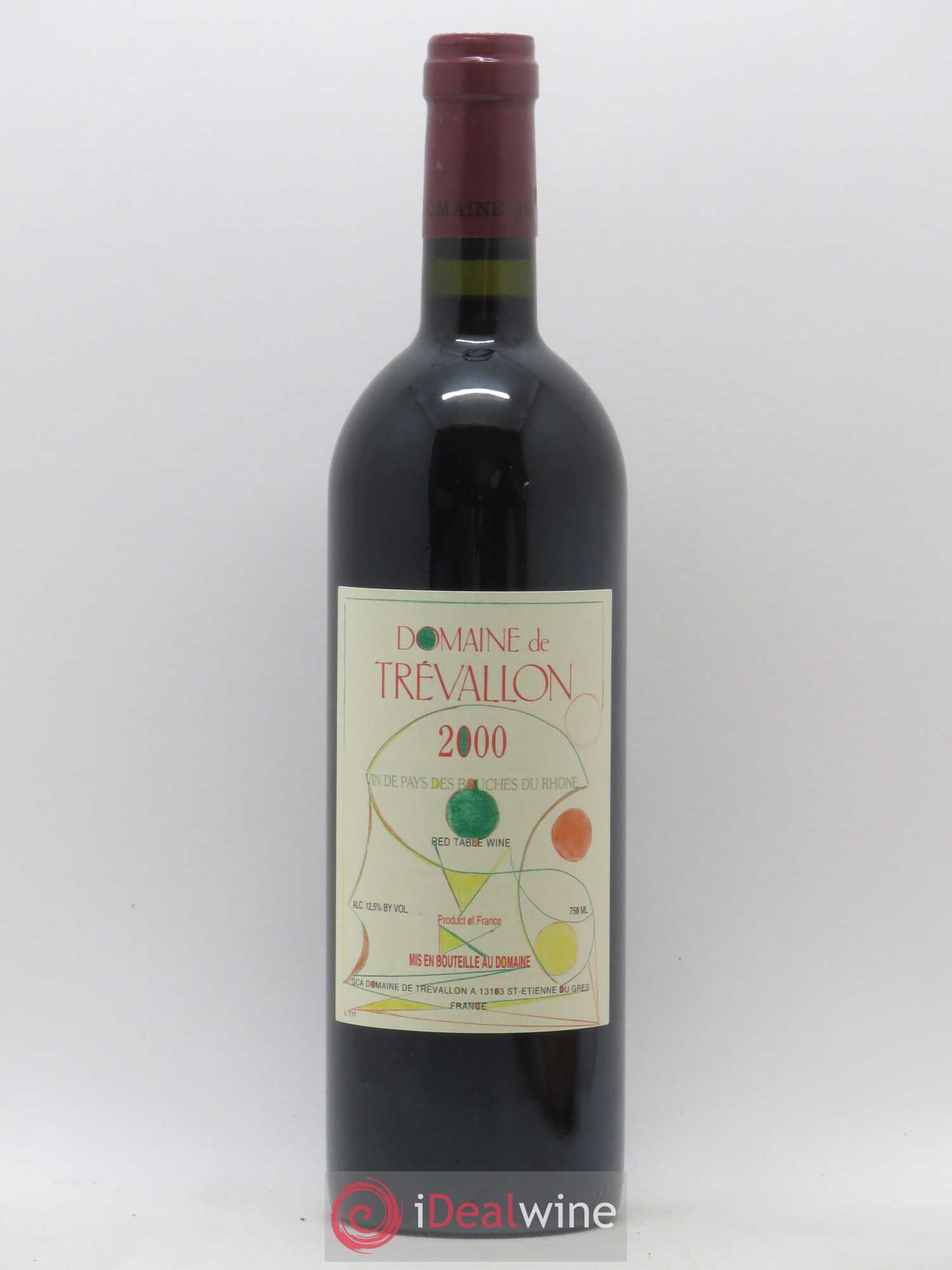 VDP Bouches du Rhône Trévallon (Domaine de) Eloi Dürrbach 2000 - Lot de 1 bouteille - 0
