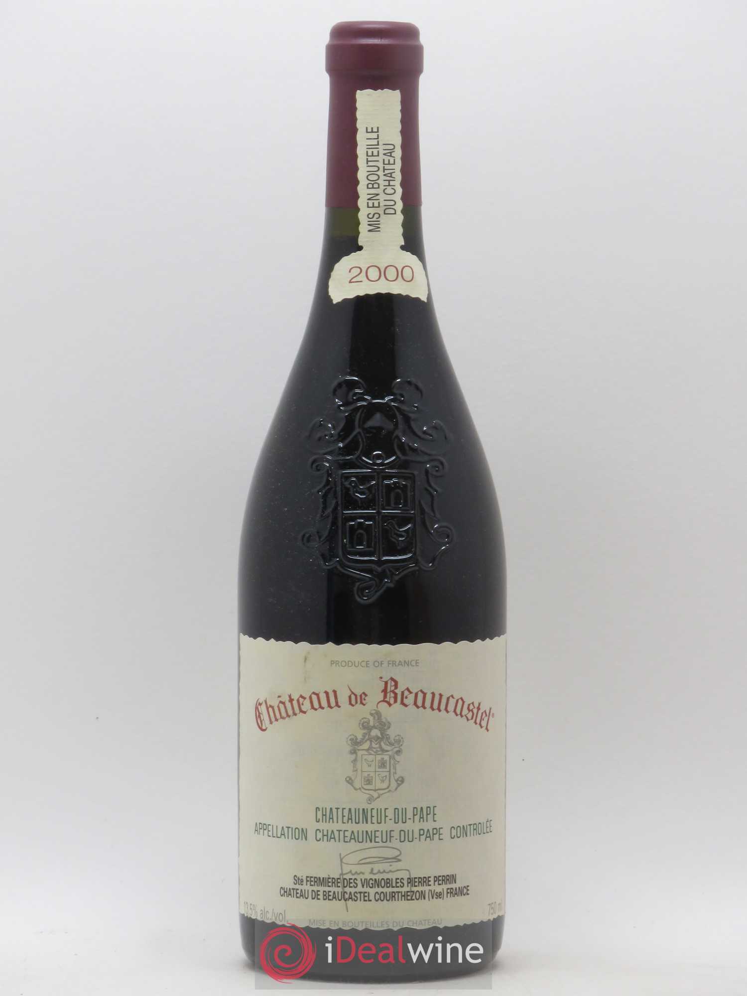 Châteauneuf-du-Pape Château de Beaucastel Famille Perrin 2000 - Lot de 1 bouteille - 0